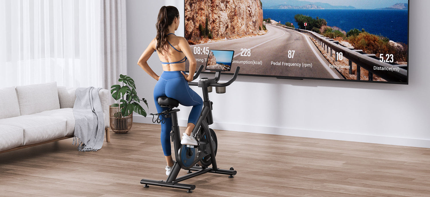 MERACH S26B2 Magnetisches Widerstands-Fahrrad mit Hantelablage – Perfekt für Ihr Heimtraining