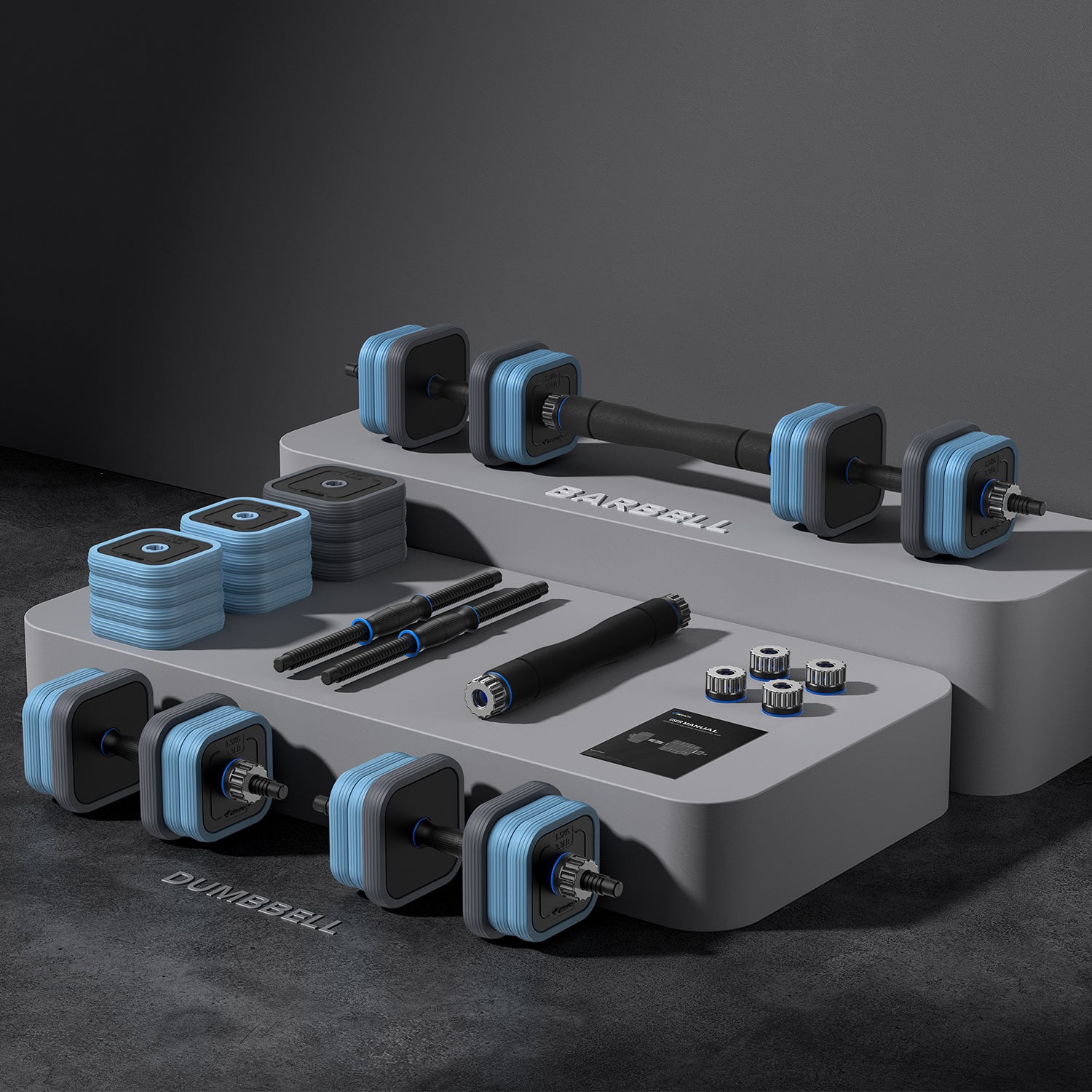 Merach Adjustable Dumbbells 20KG 2382B3