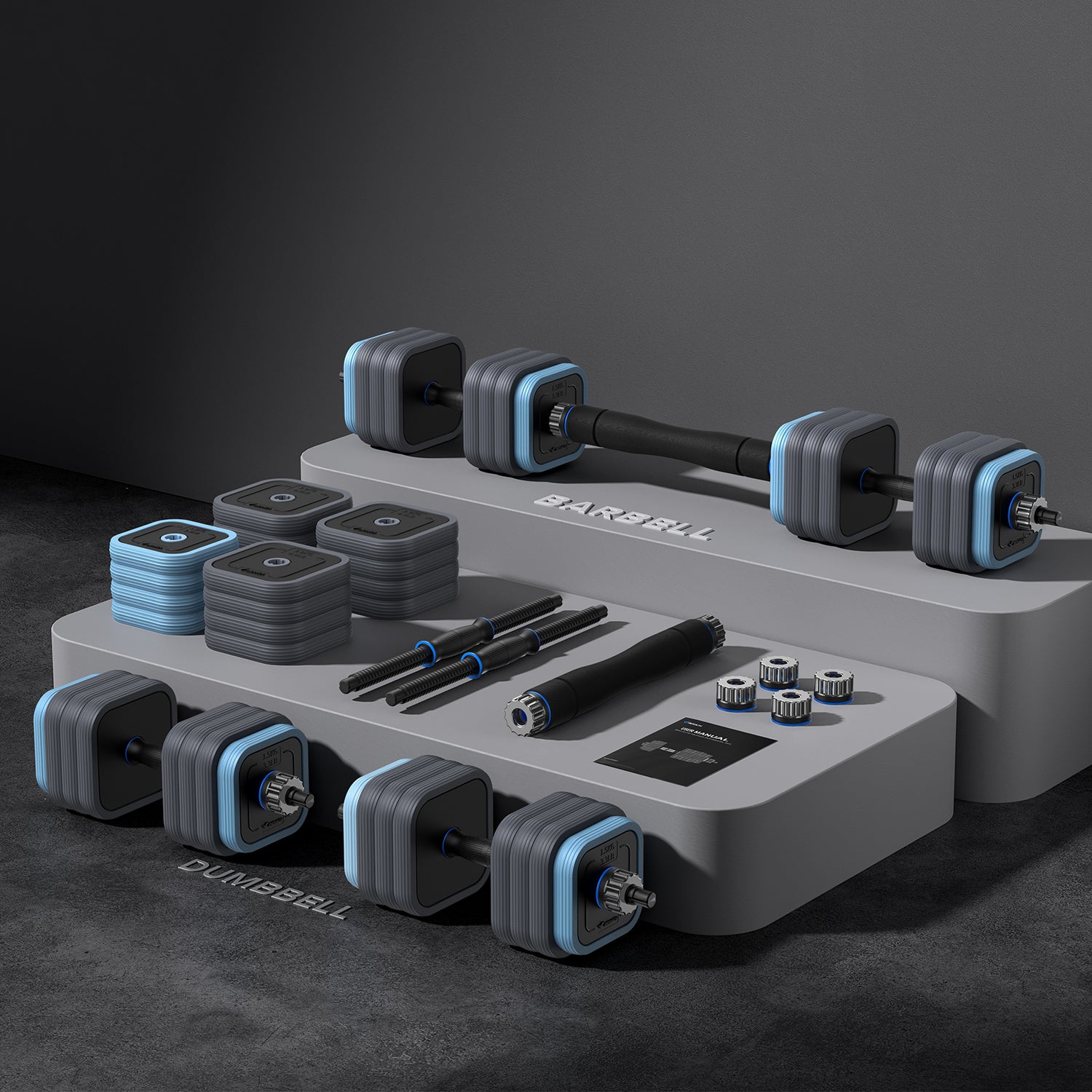 Merach Adjustable Dumbbells 30KG 2382B4