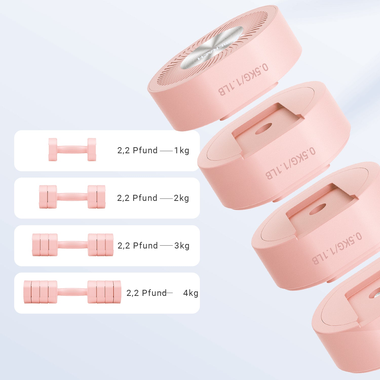 Merach 2444 4 in 1 Hanteln