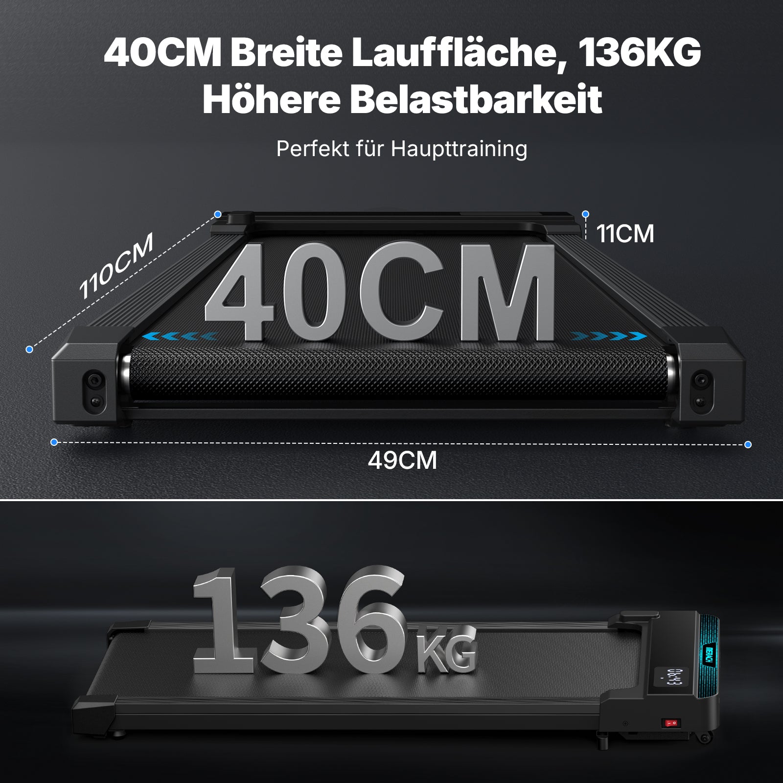 Merach T19 Walking Pad mit 5% Steigung