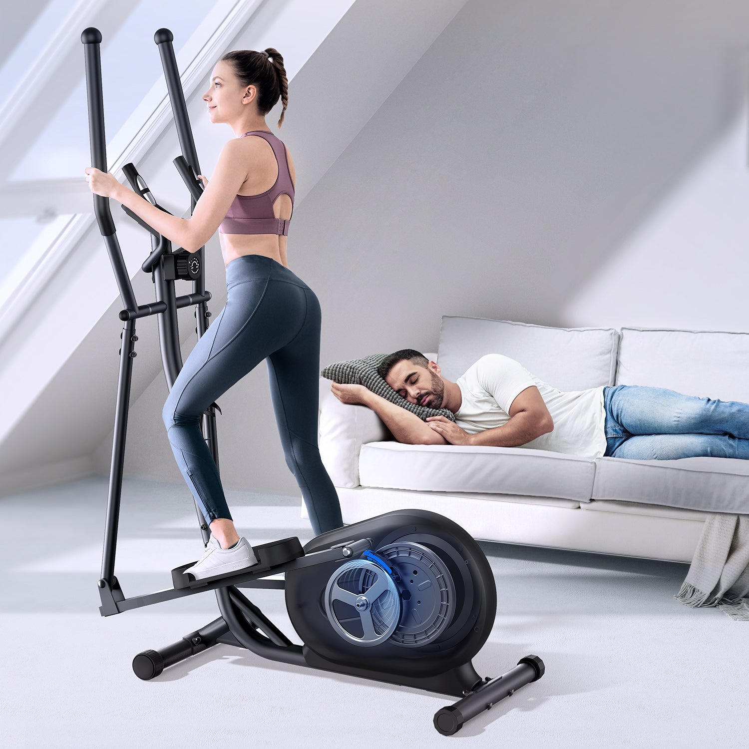 Merach ultra-quiet cross trainer E07B3