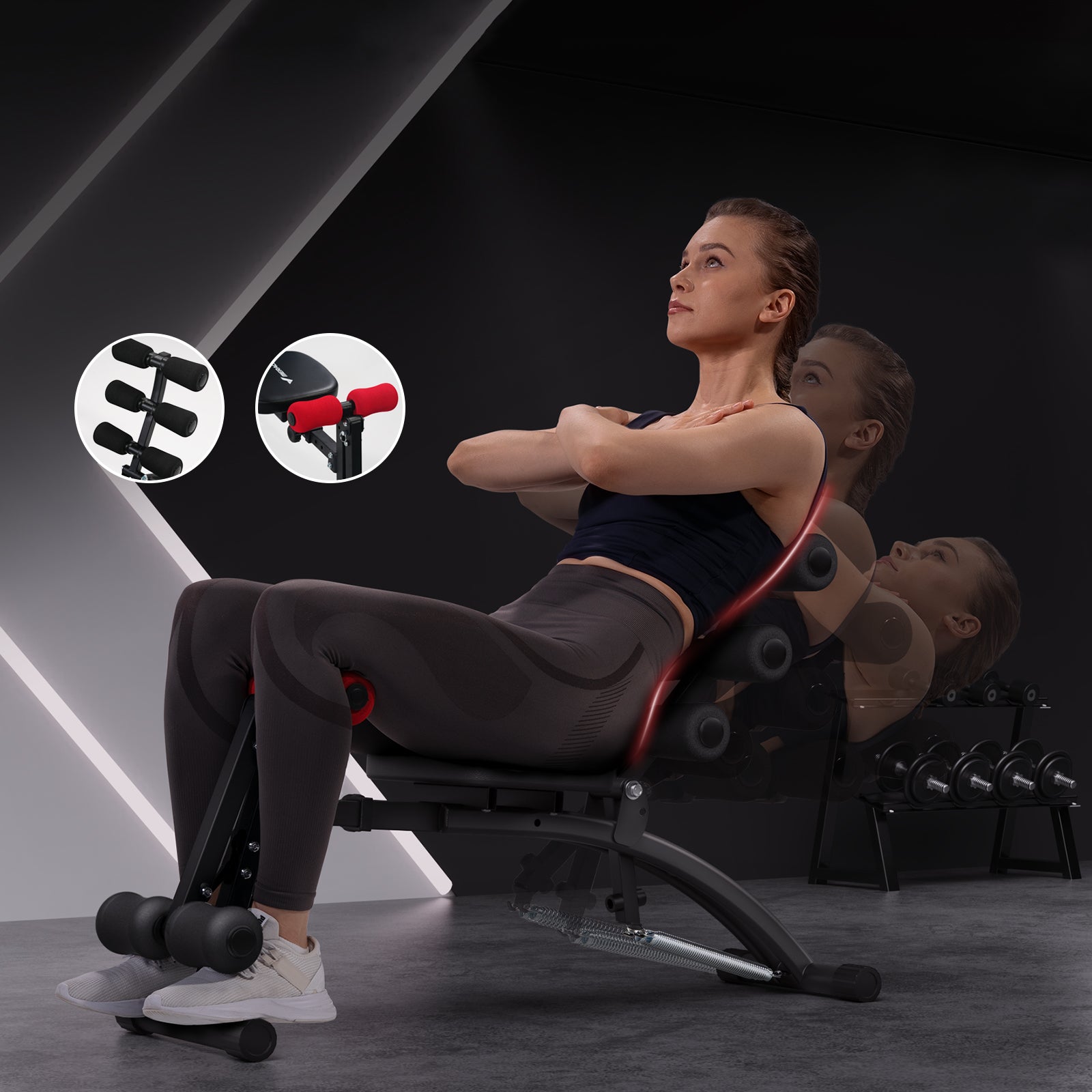 Merach 2415B1 Bauchtrainer