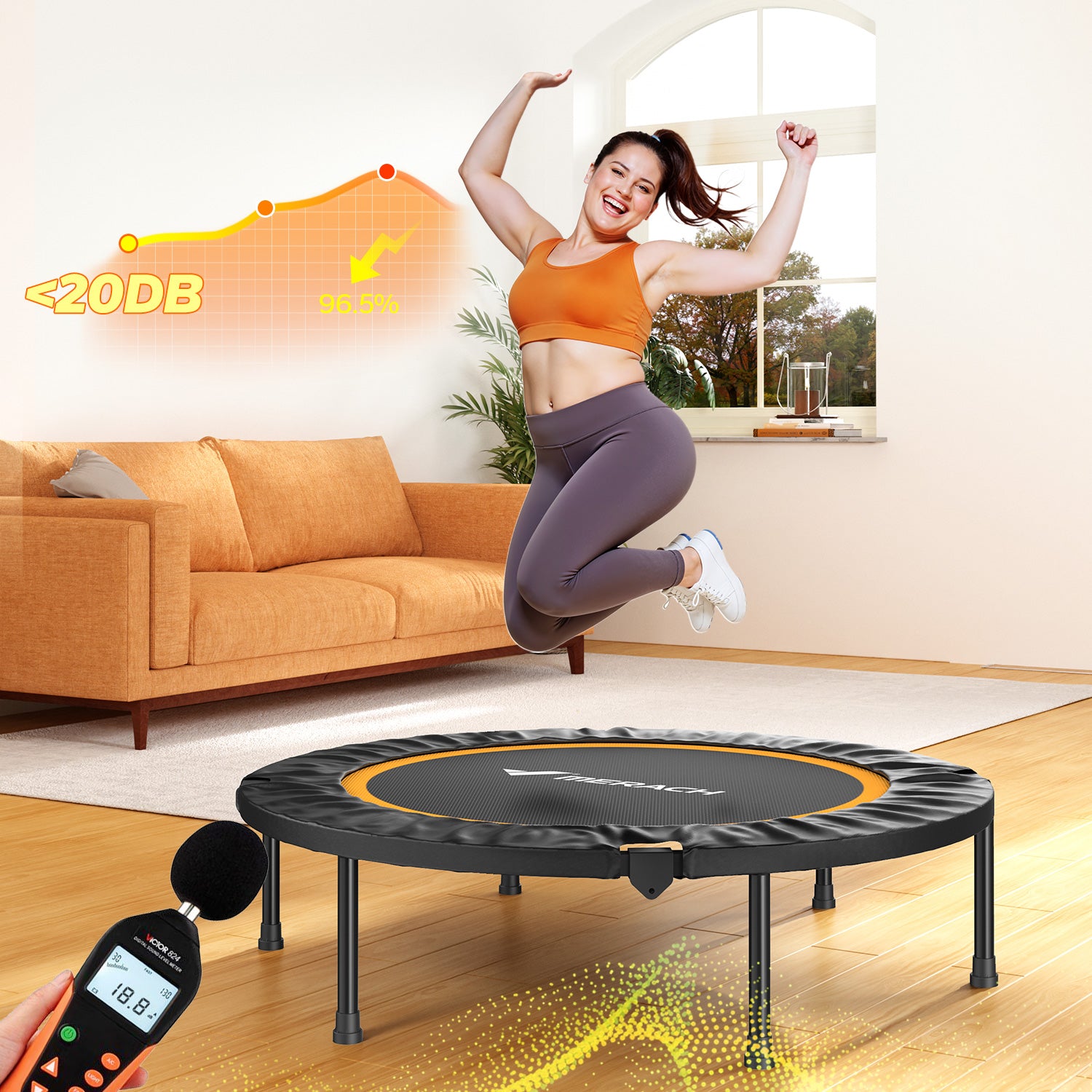 Merach 2420B1 Mini-Trampolin