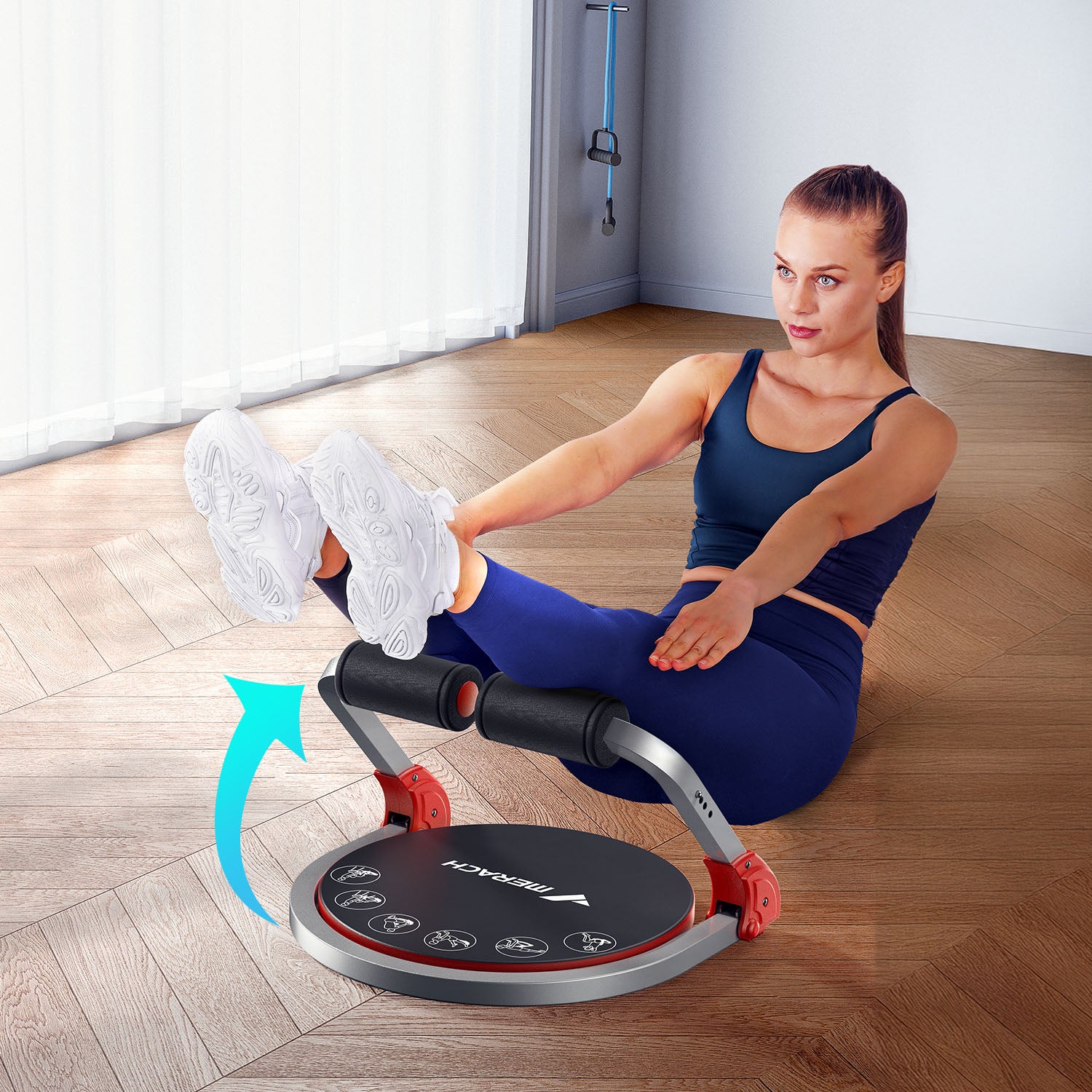 Merach 2445R1 Bauchmuskeltrainer für Zuhause