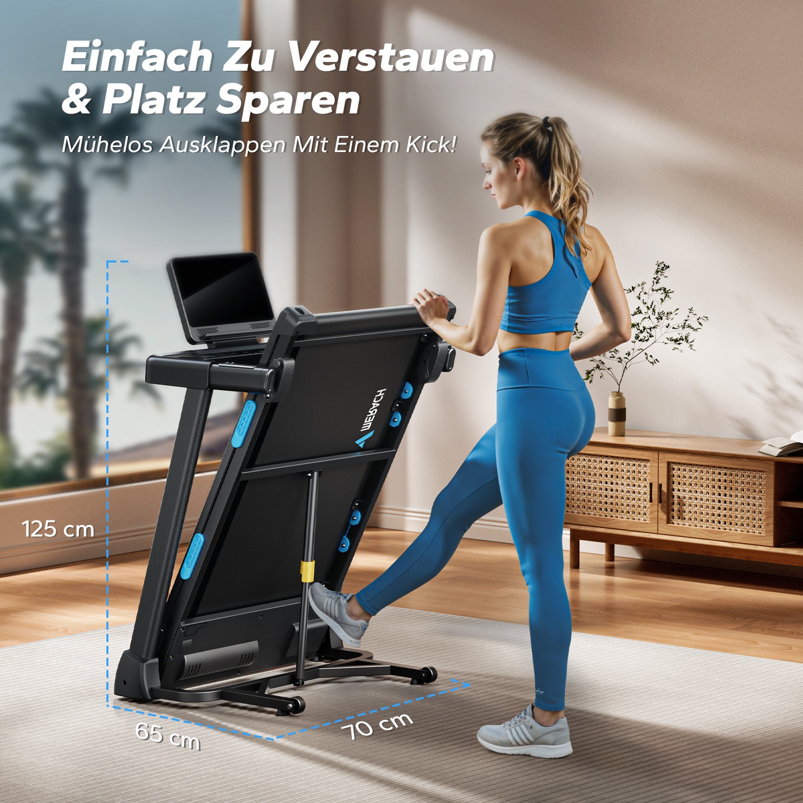 Merach T12B2 Laufband Klappbar mit Neigung