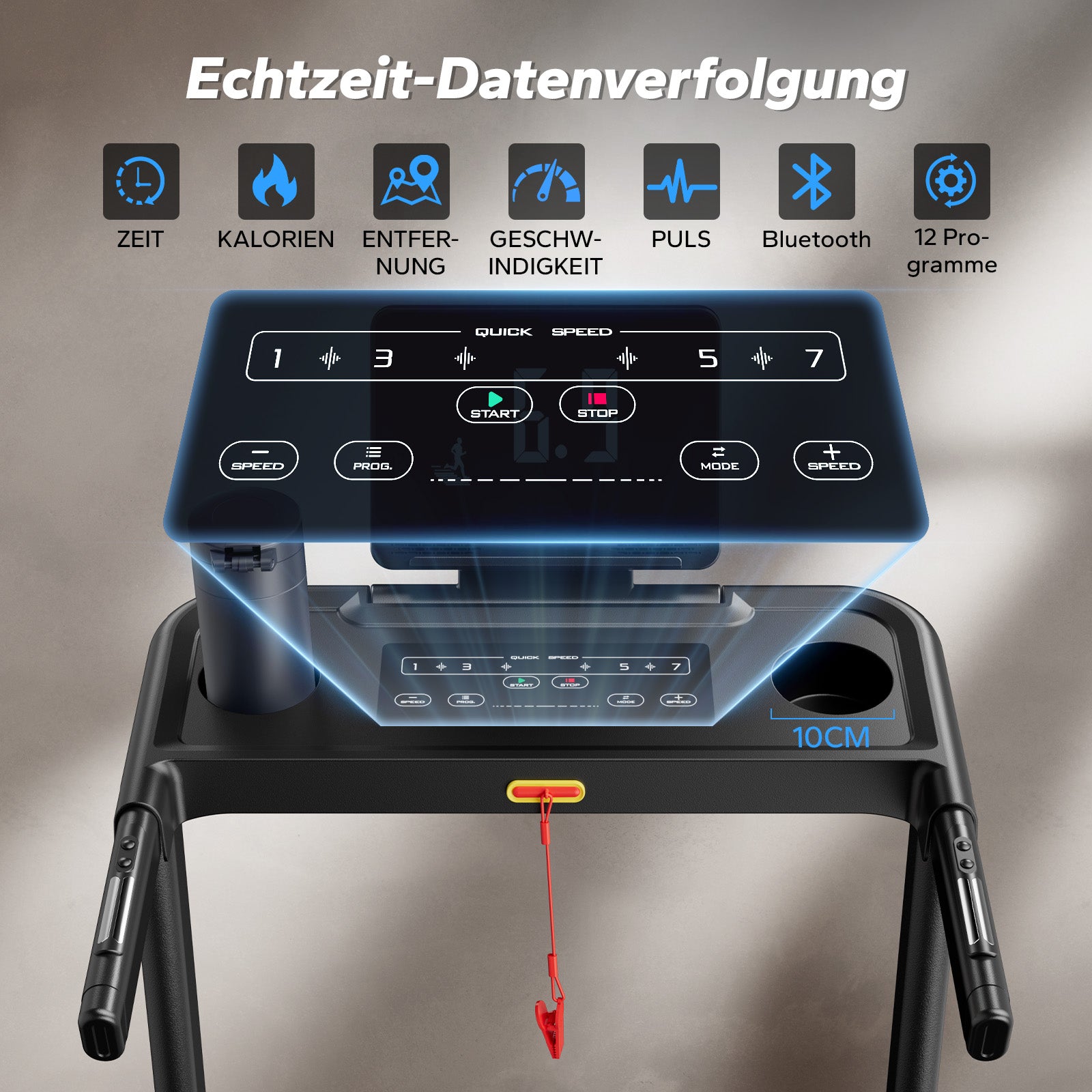 Merach T12B2 Laufband Klappbar mit Neigung