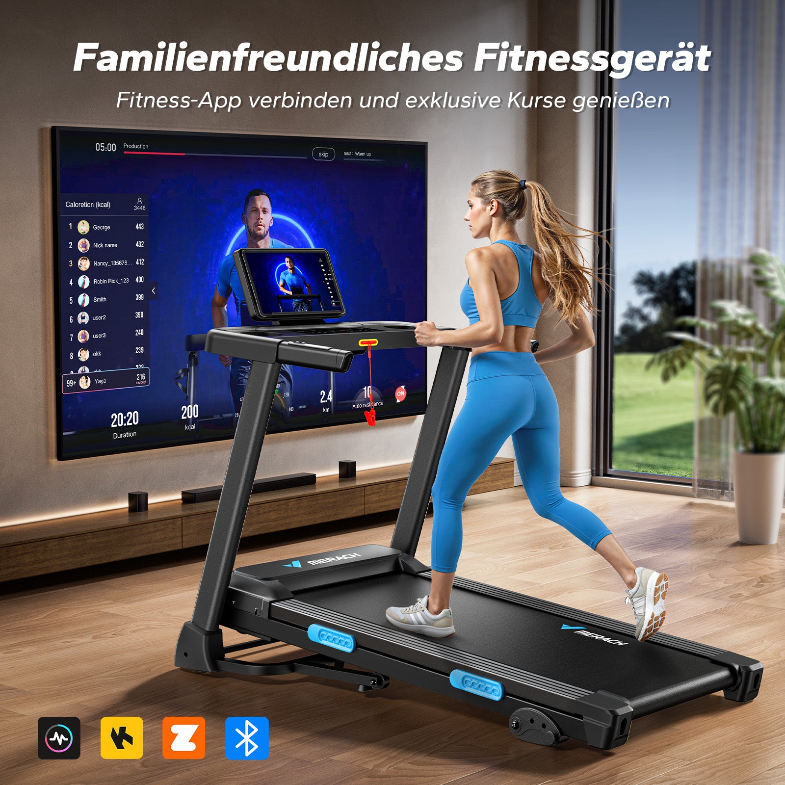 Merach T12B2 Laufband Klappbar mit Neigung