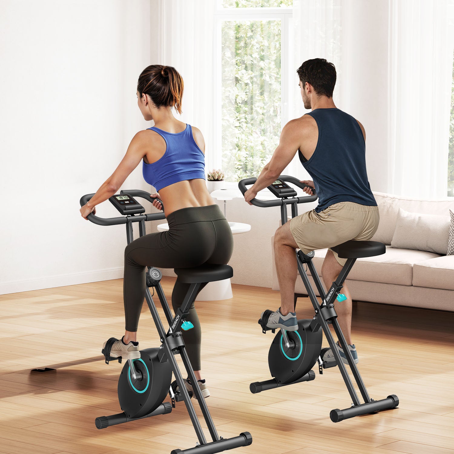 Merach S14L2 4-in-1 Heimtrainer Fahrrad Klappbar