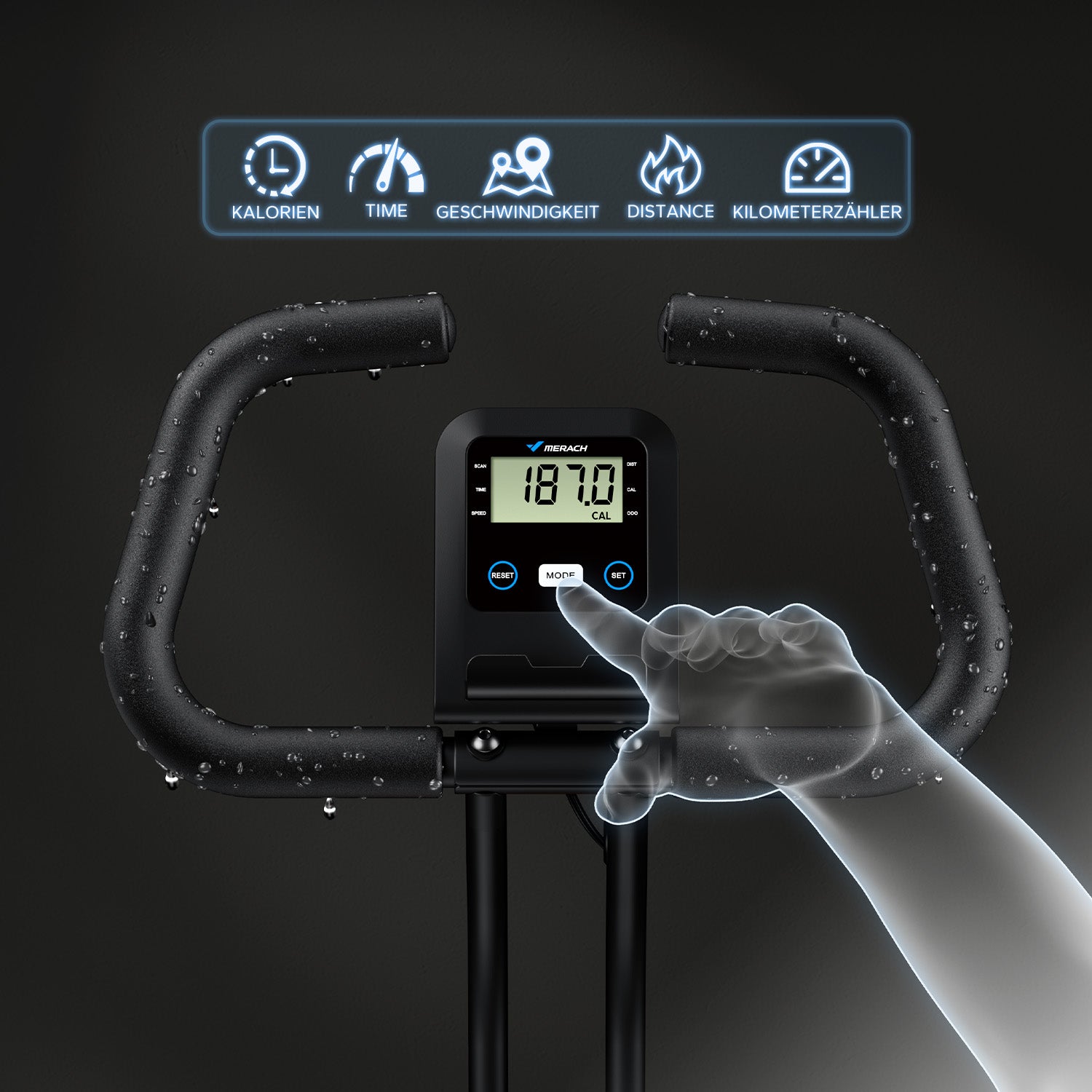 Merach S14L2 4-in-1 Heimtrainer Fahrrad Klappbar