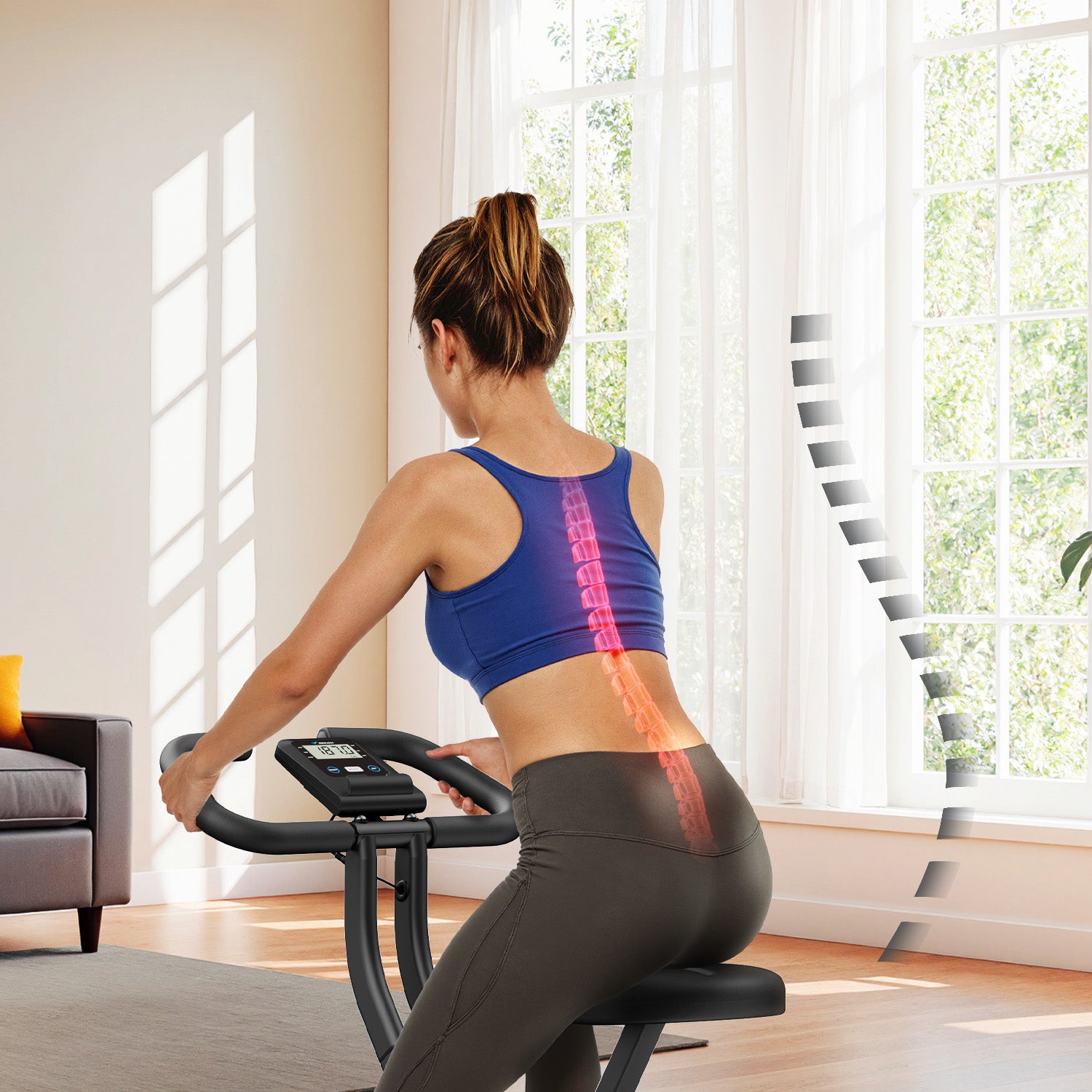 Merach S14L2 4-in-1 Heimtrainer Fahrrad Klappbar