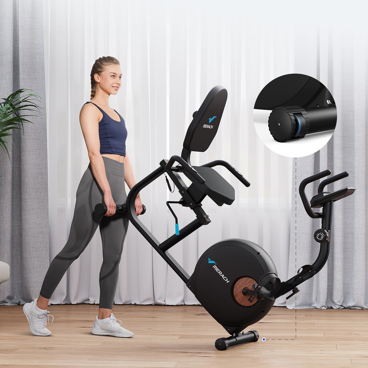 Merach S23B1 Liegeergometer Heimtrainer