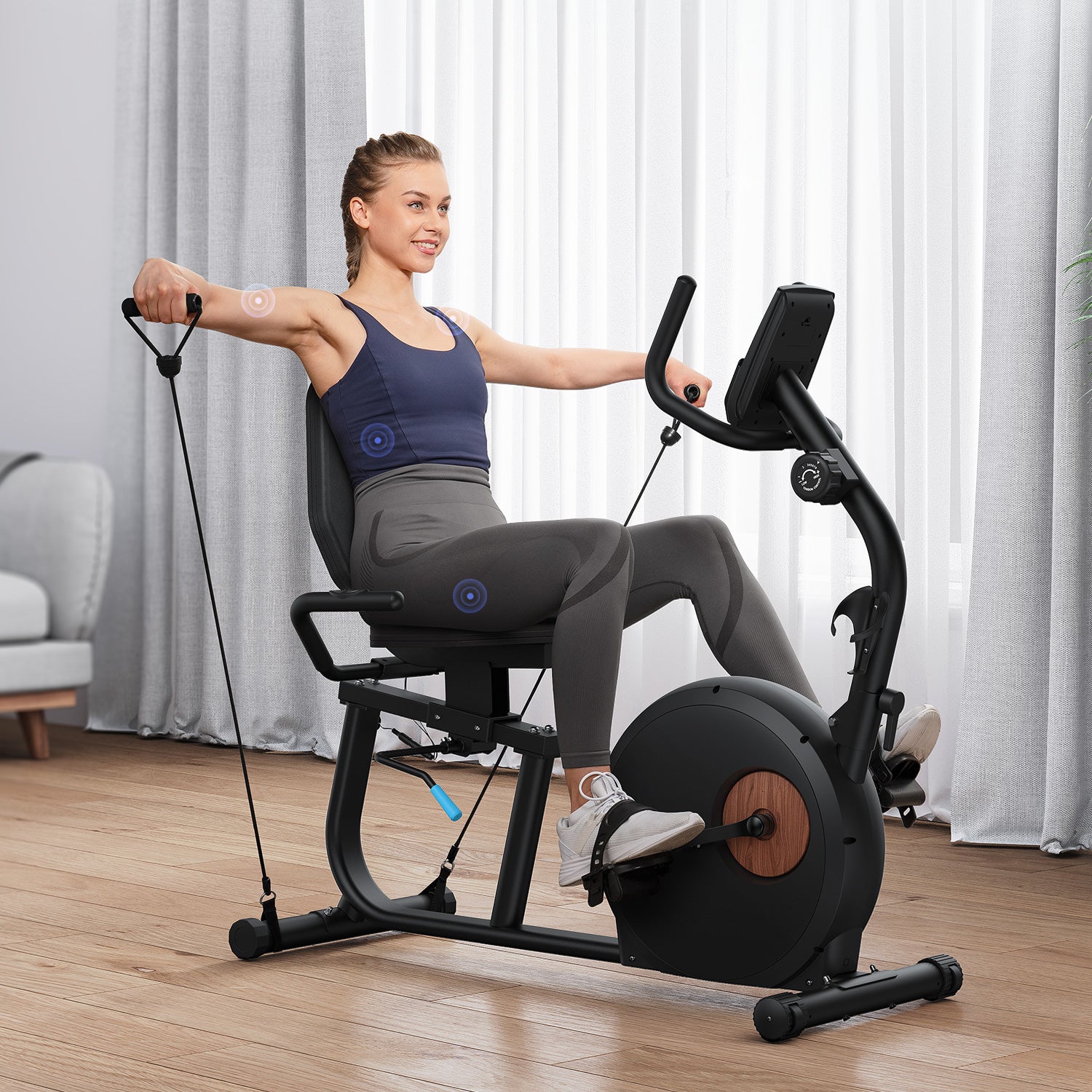 Merach S23B1 Liegeergometer Heimtrainer