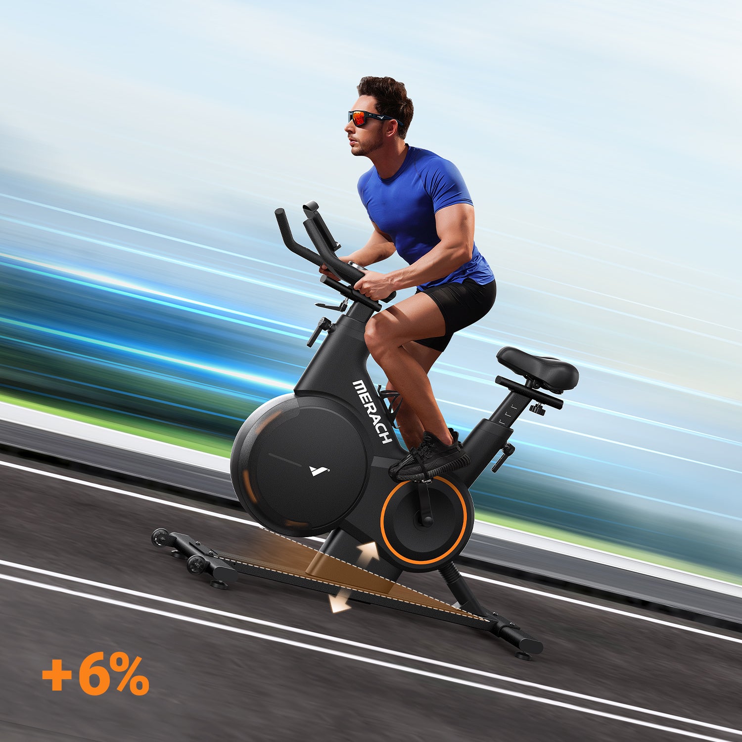 Merach S28B1 Heimtrainer mit ±6° Steigung