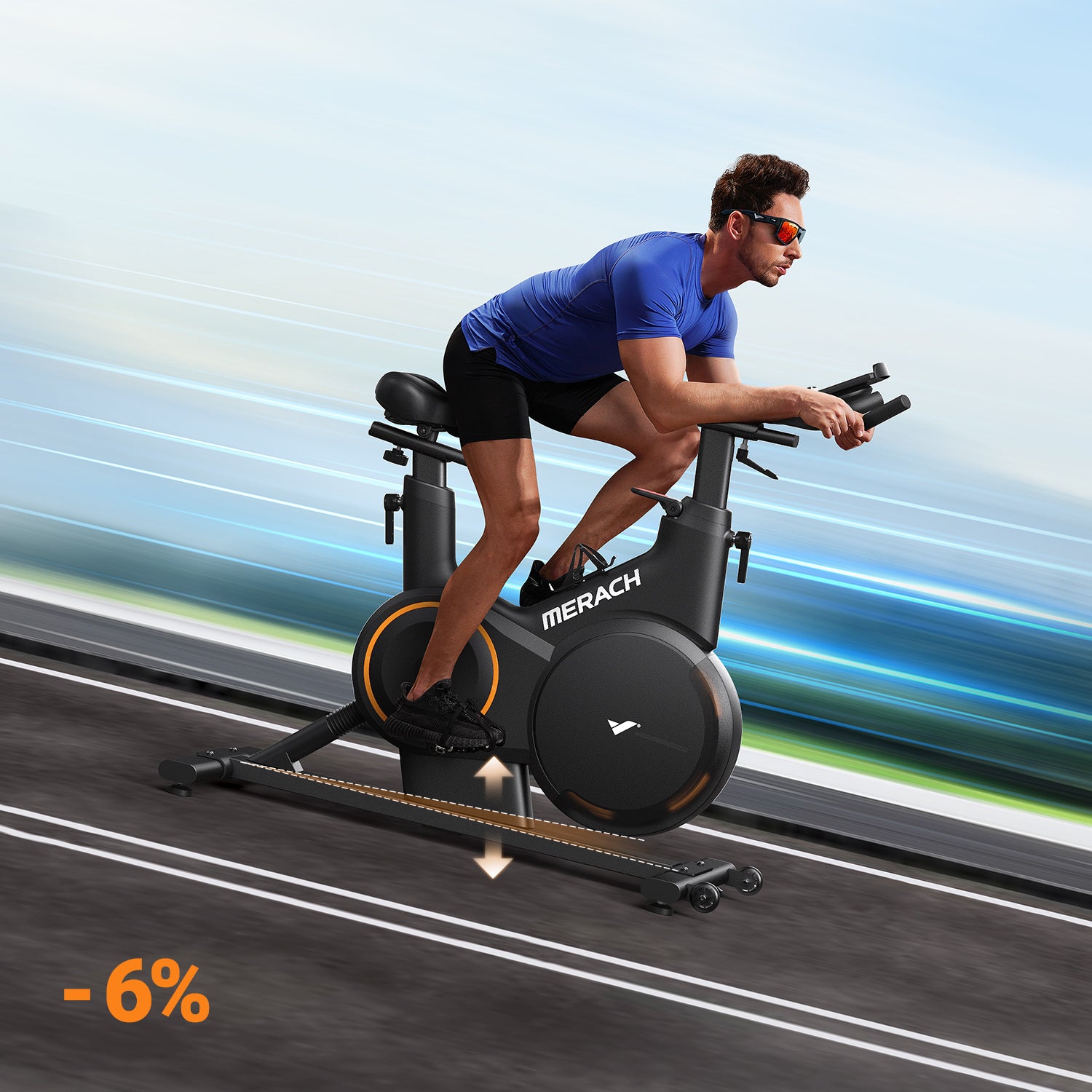 Merach S28B1 Heimtrainer mit ±6° Steigung