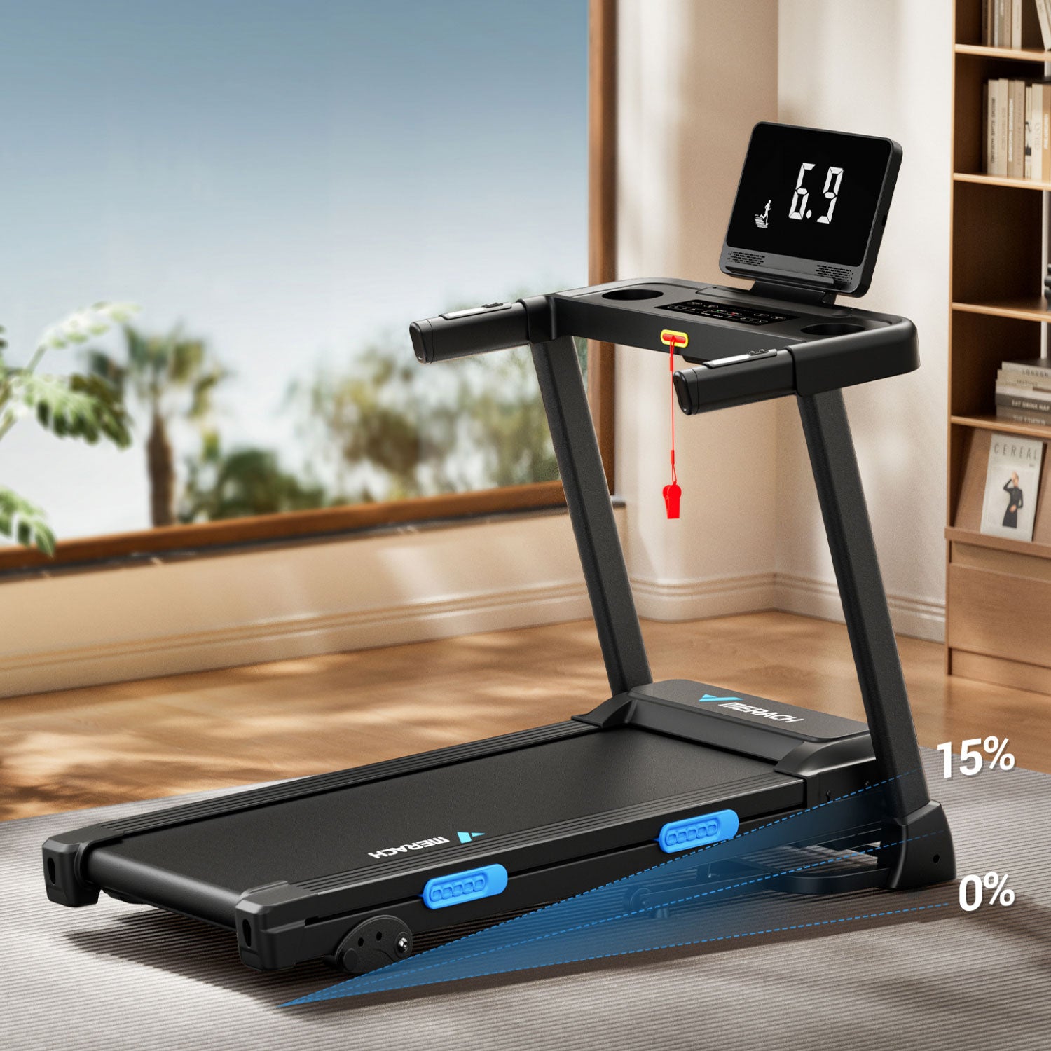 Merach T12B2 Laufband mit 15 % automatischer Steigung