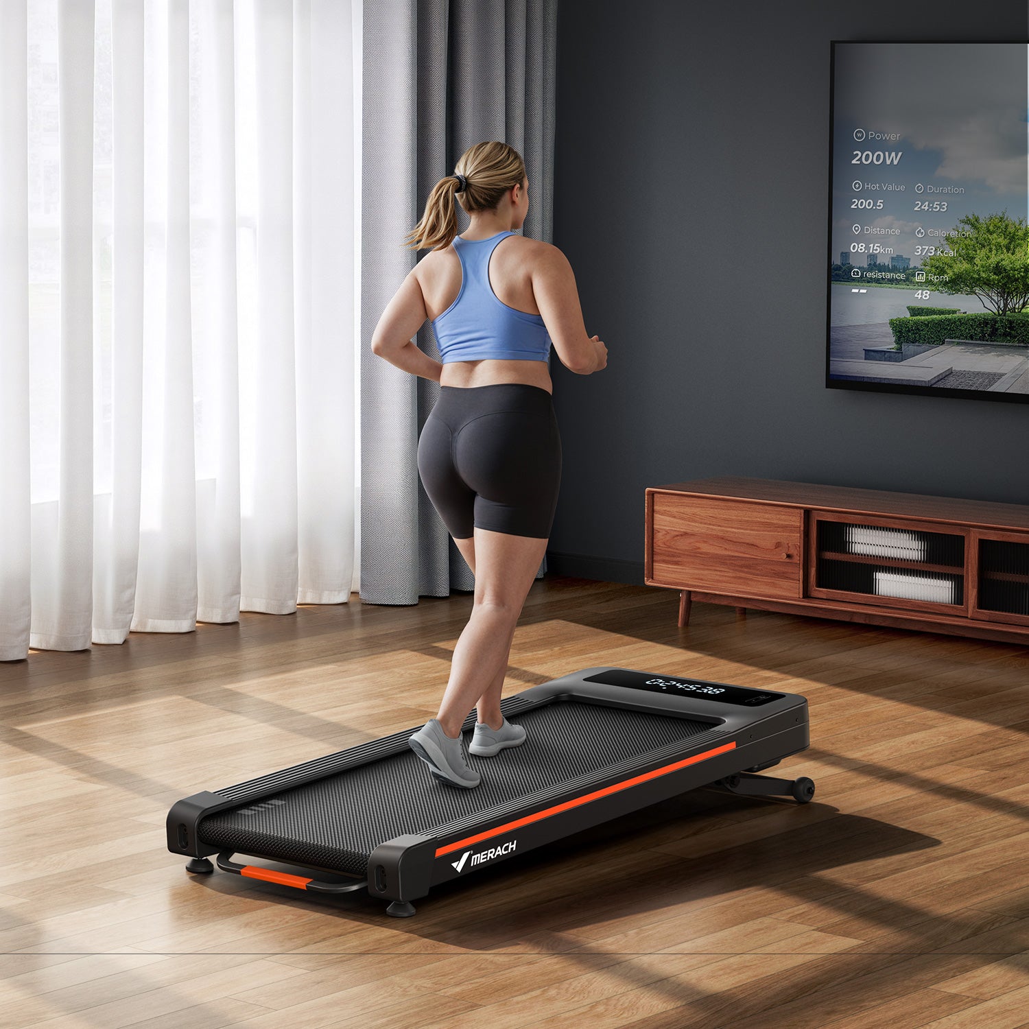 Merach W50 Walking Pad mit 12 % automatischer Steigung