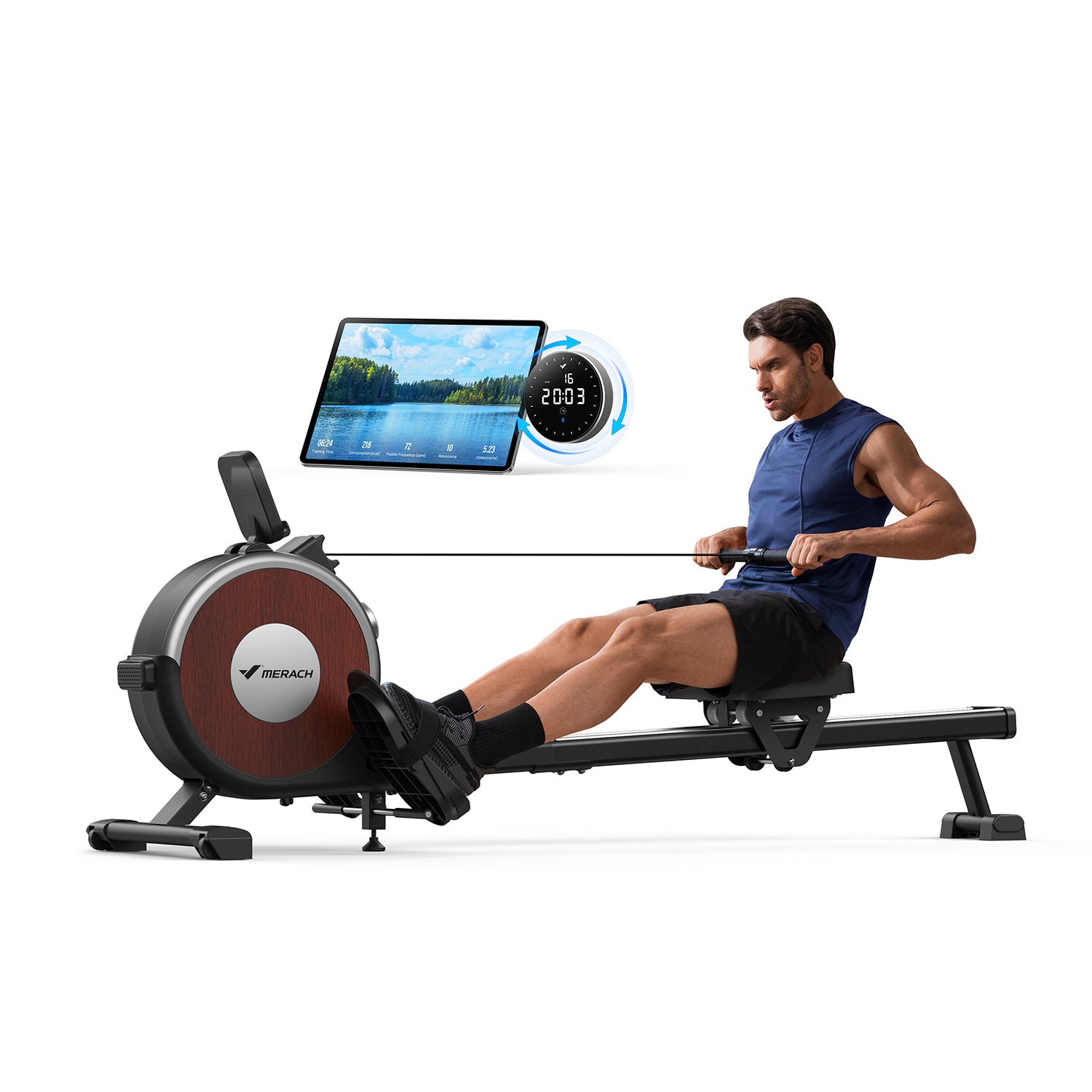 Merach Magnetic Rowing Machine Q1S Pro