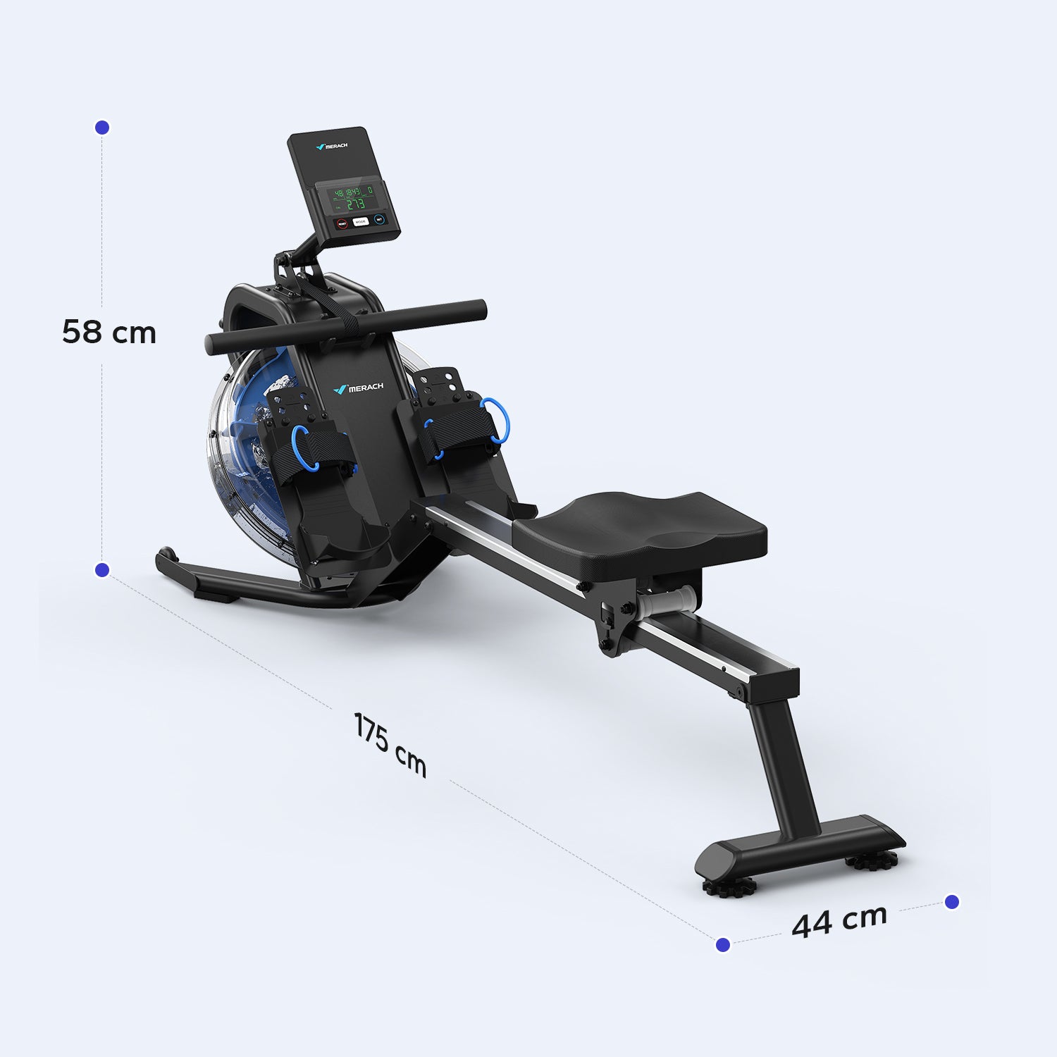 Merach water rowing machine R17