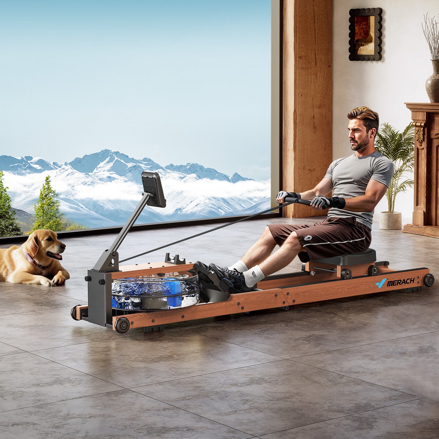 Merach water rowing machine R28R1