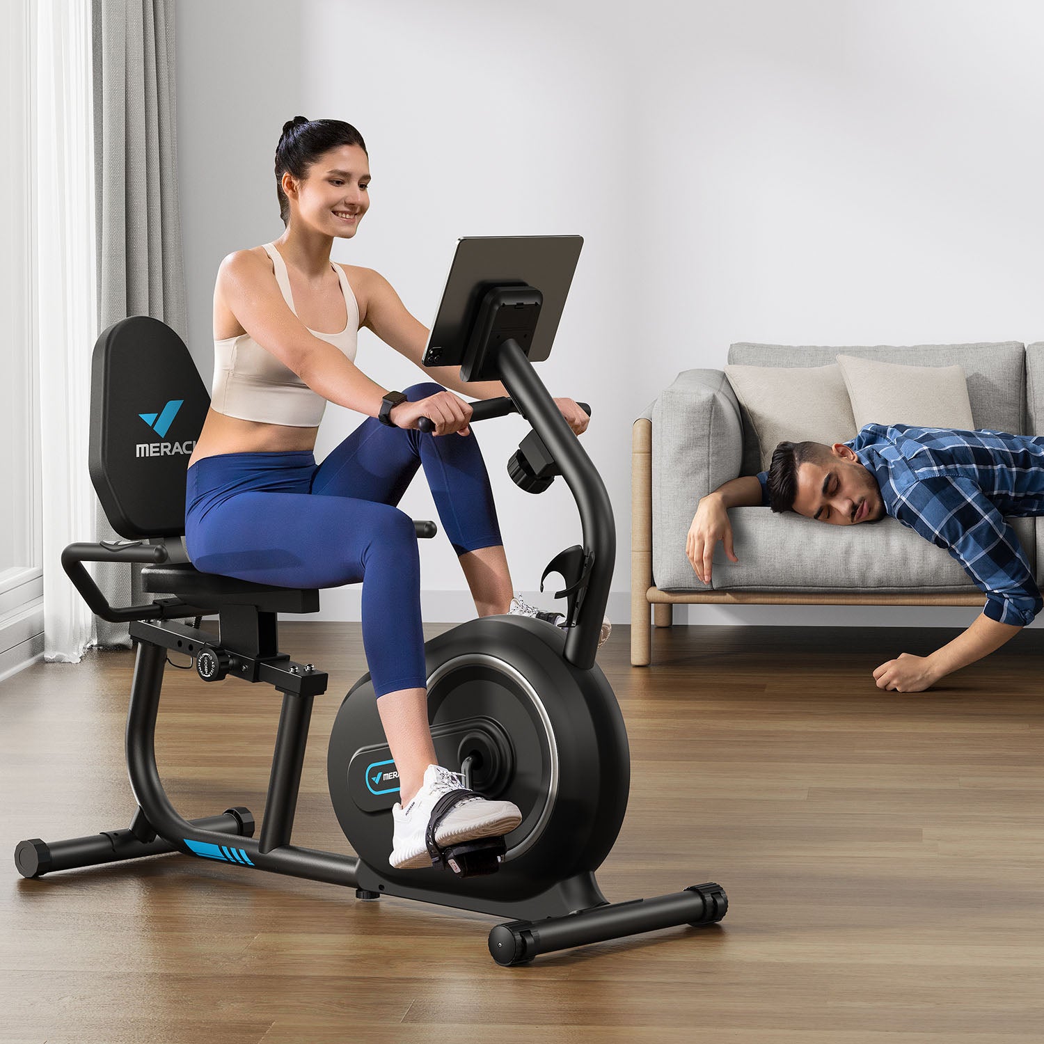 Merach S08B1 Liegeergometer Heimtrainer