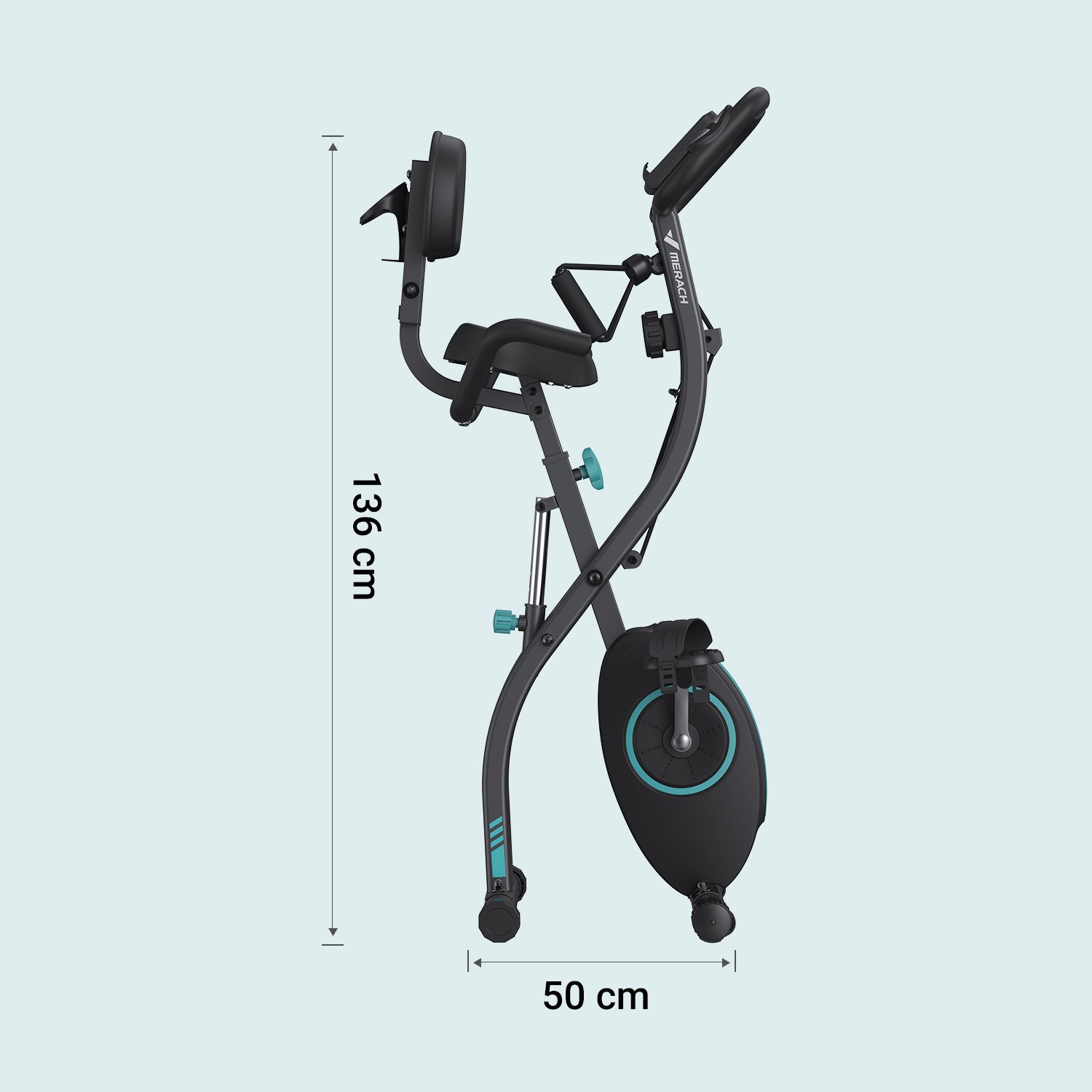 Merach S15B2 4-in-1 Heimtrainer Fahrrad Schwarz