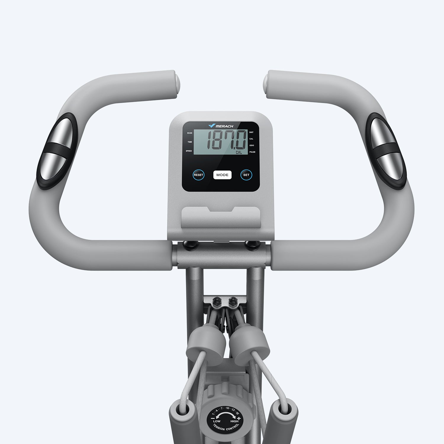 Merach 4-in-1 Exercise Bike Silver S15H1