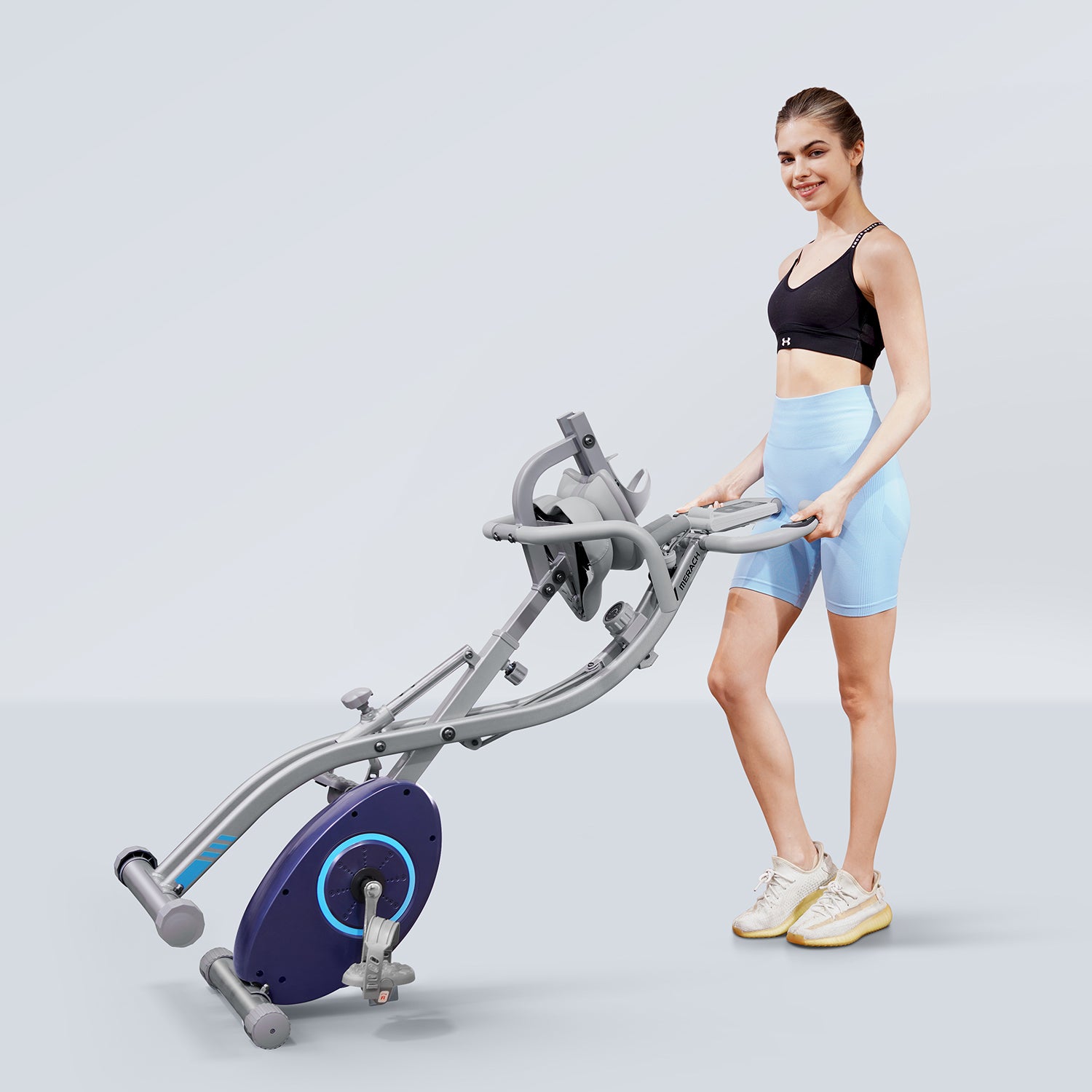 Merach 4-in-1 Exercise Bike Silver S15H1