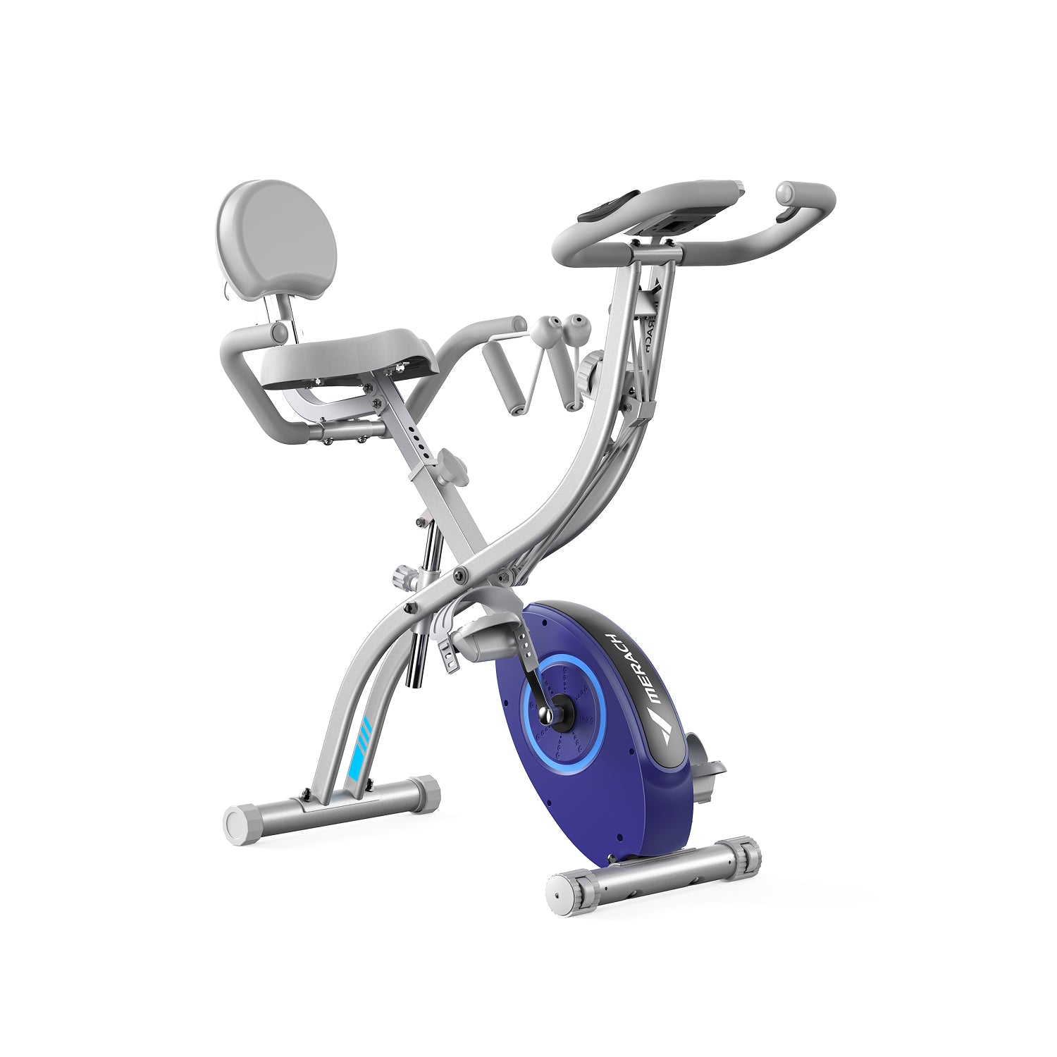 Merach S15H1 4-in-1 Heimtrainer Fahrrad Silber