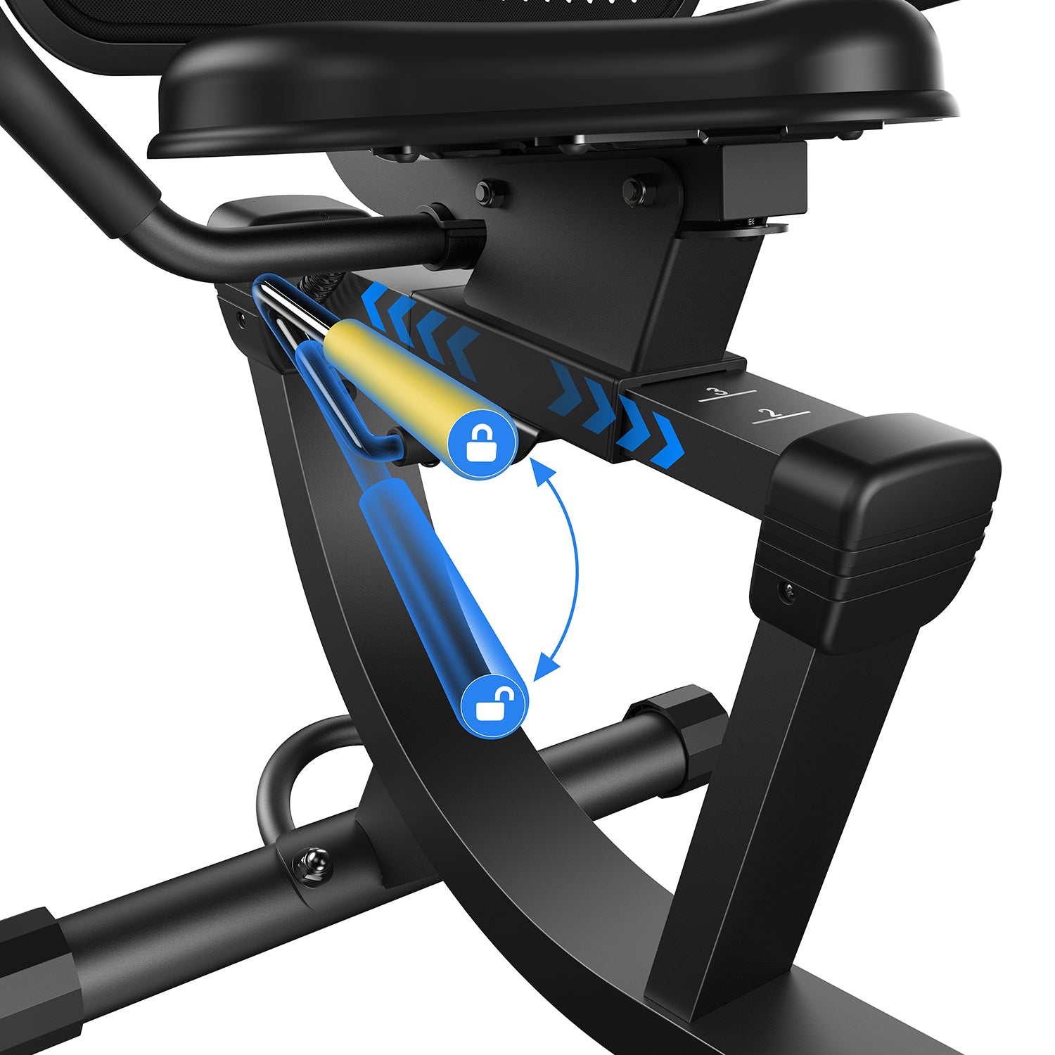 Merach recumbent ergometer exercise bike S19B1