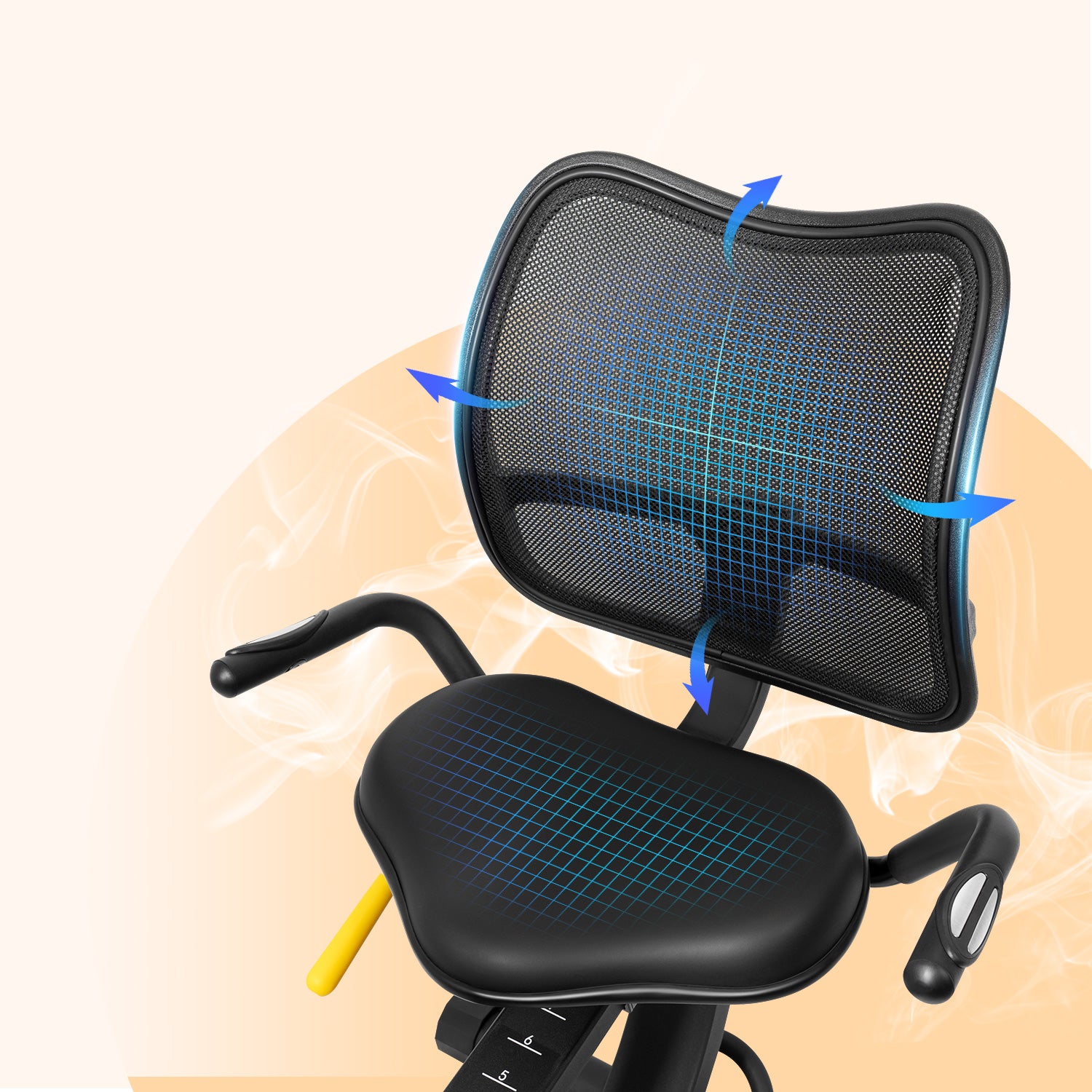 Merach recumbent ergometer exercise bike S19B1