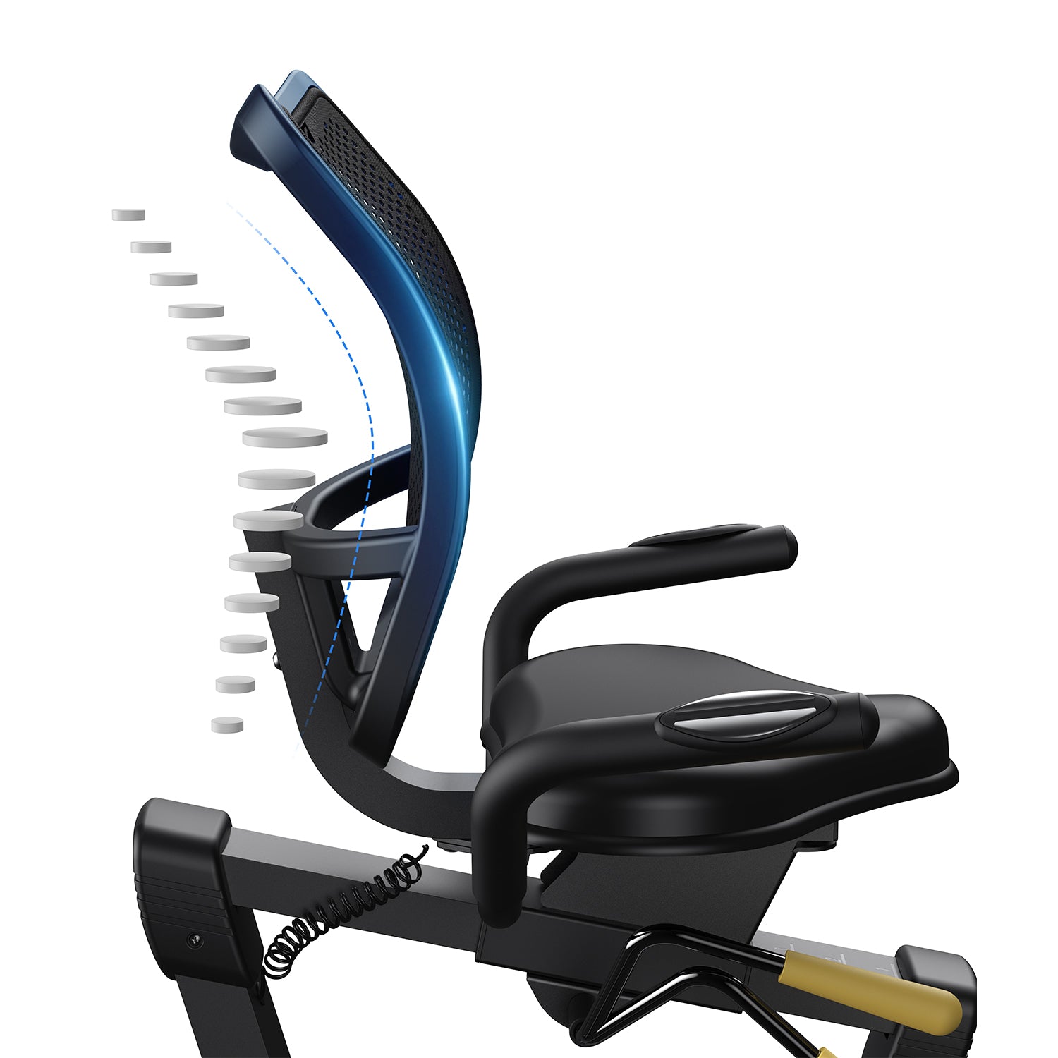 Merach recumbent ergometer exercise bike S19B1