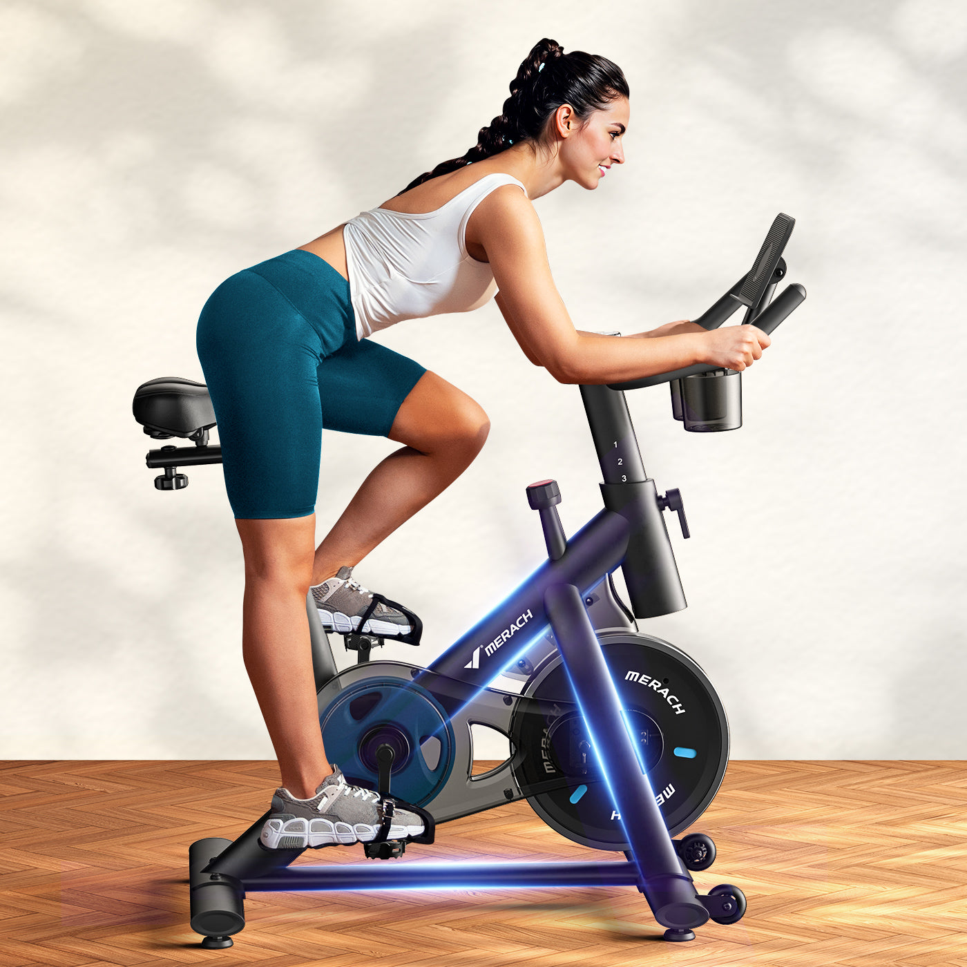 Merach Exercise Bike Black S26B1