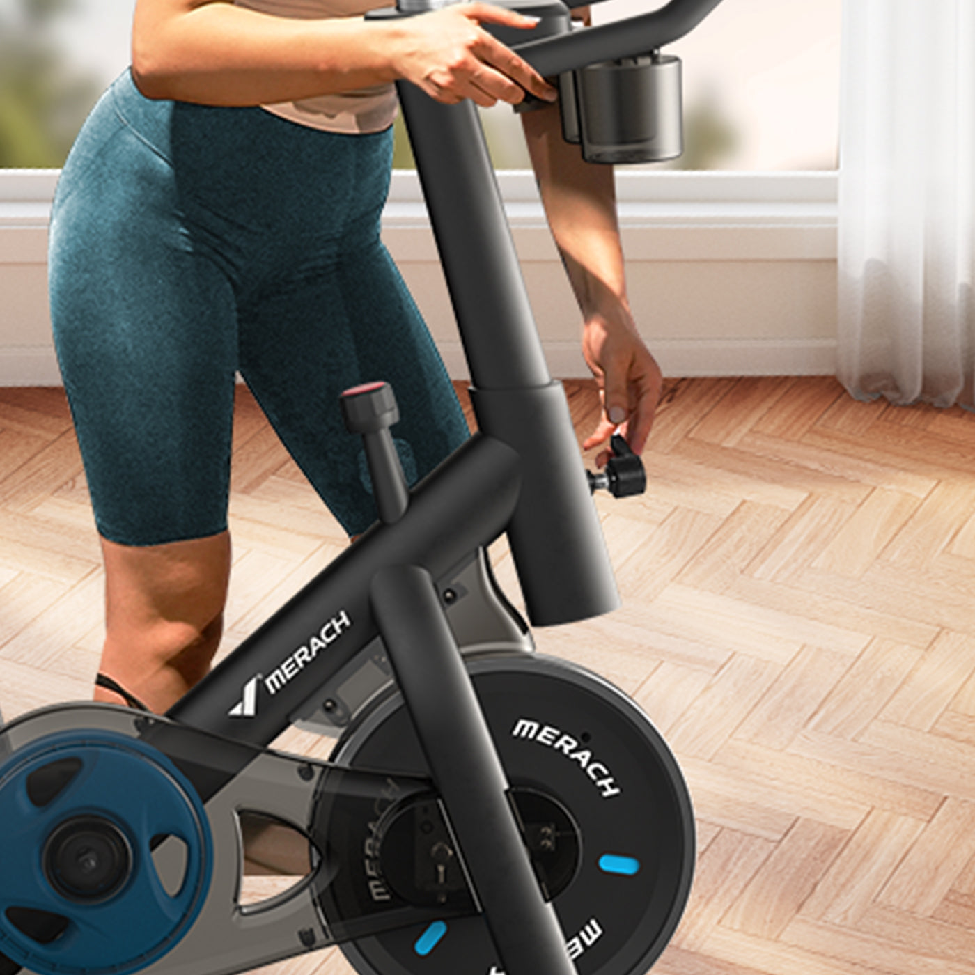 Merach Exercise Bike Black S26B1