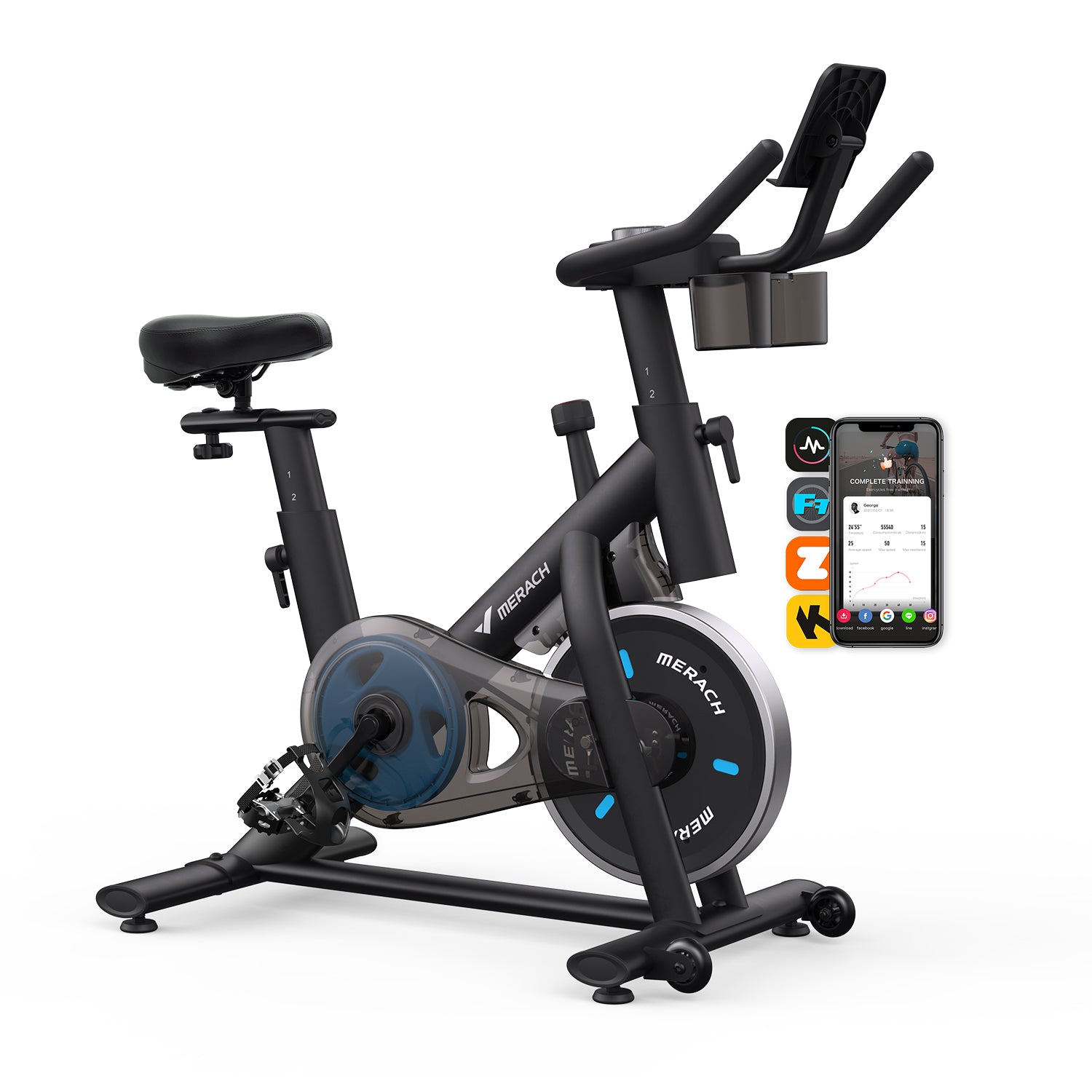 Merach Exercise Bike Black S26B1