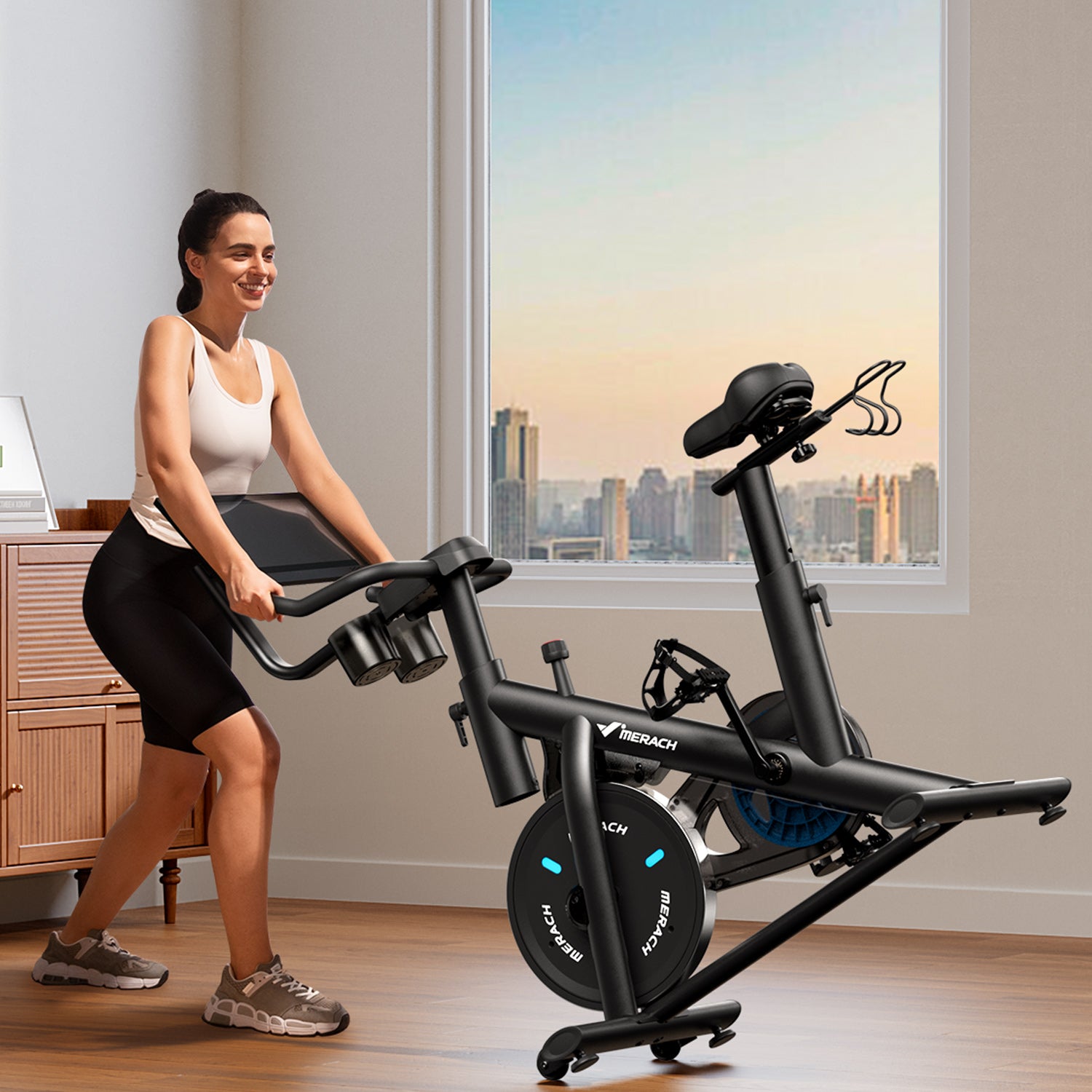 Merach S26B4 Heimtrainer Fahrrad mit HD-Bildschirm