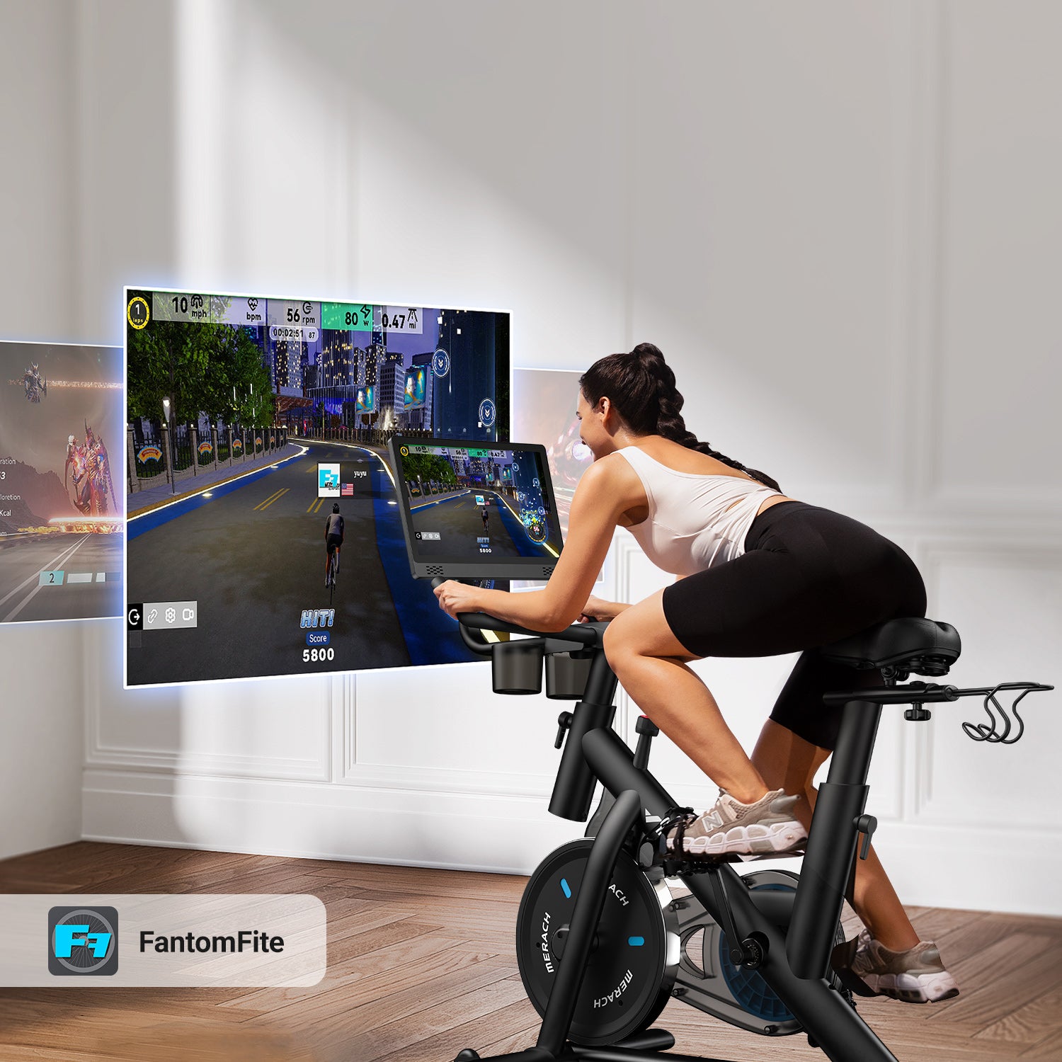 Merach S26B4 Heimtrainer Fahrrad mit HD-Bildschirm