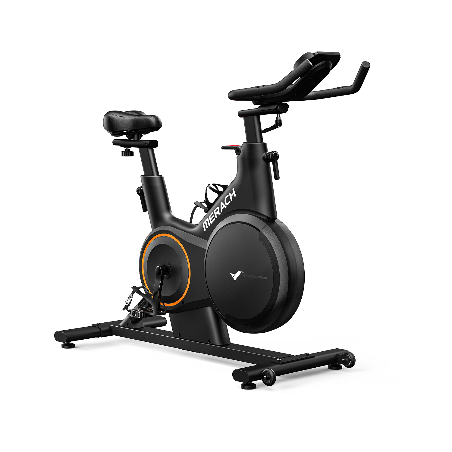 heimtrainer pedale 1 2 zoll Merach S28B1 Heimtrainer mit ±6° Steigung