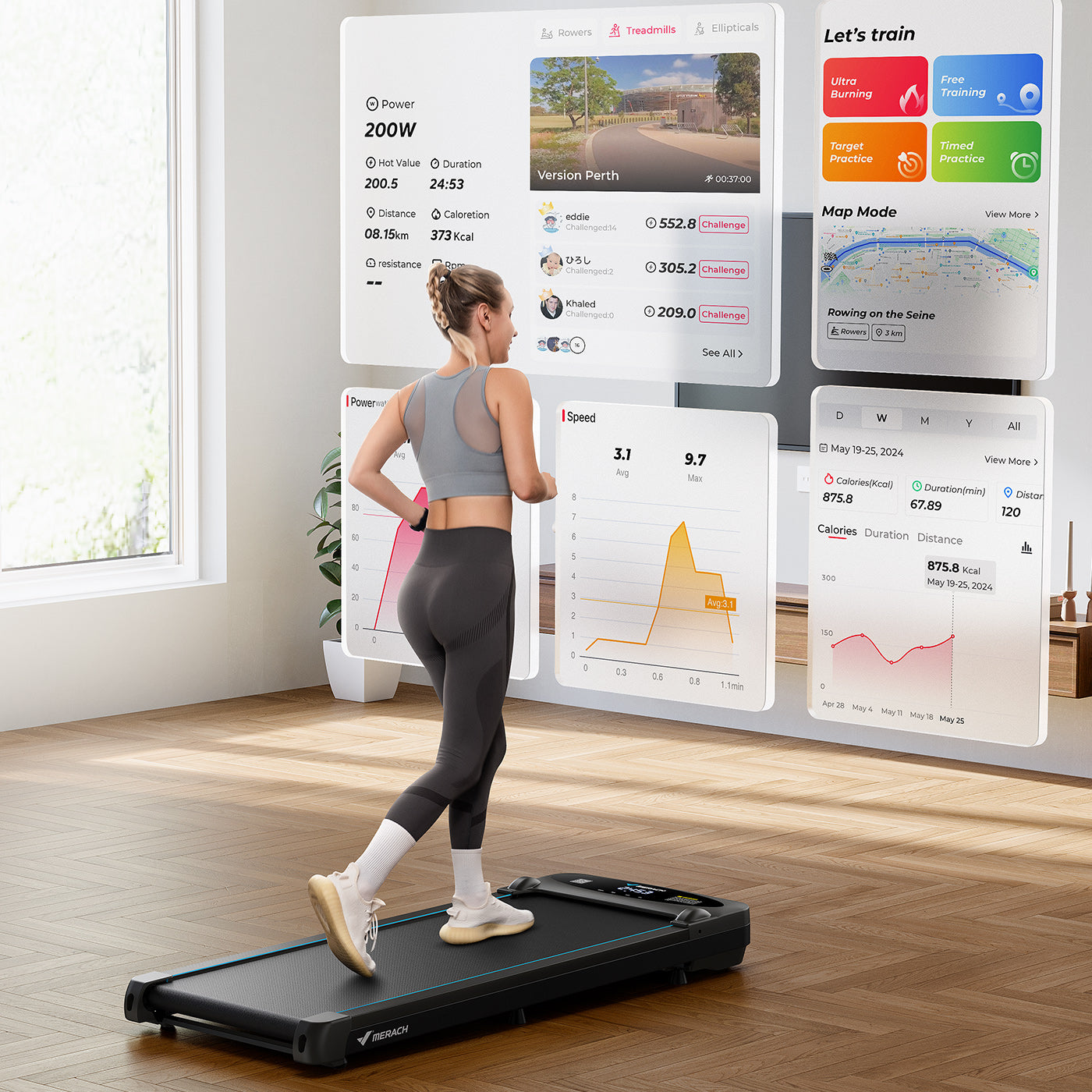 Merach 3 in 1 treadmill T26B1