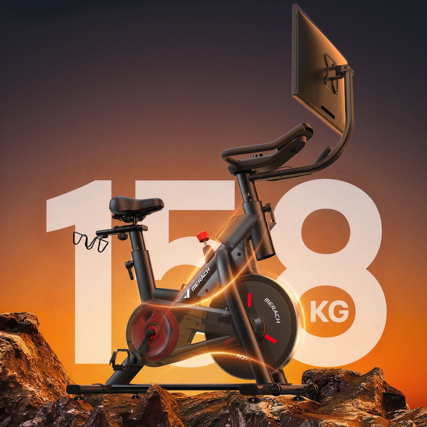 Merach S29R3 Heimtrainer mit 21,5" Drehbildschirm