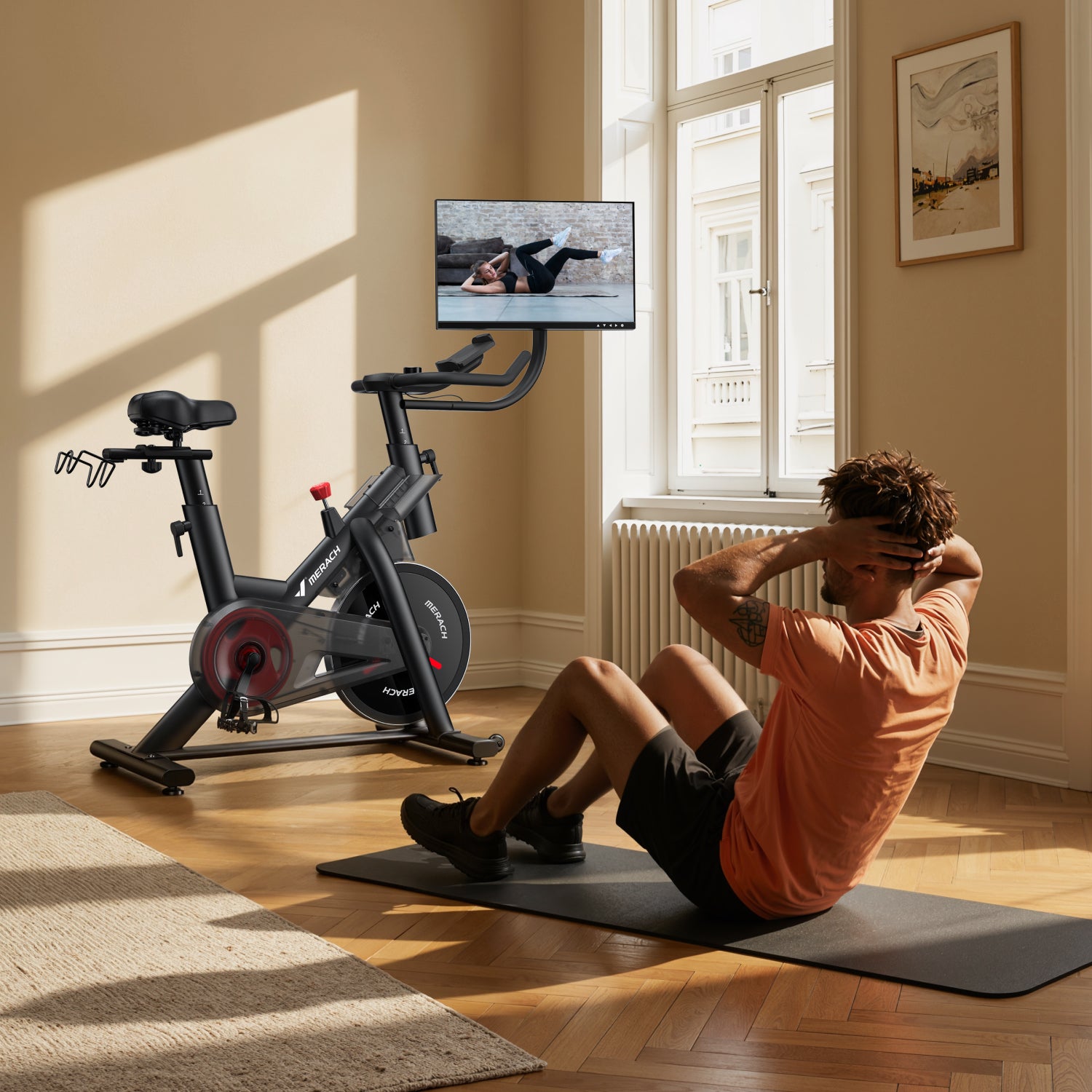 Merach S29R3 Heimtrainer mit 21,5" Drehbildschirm