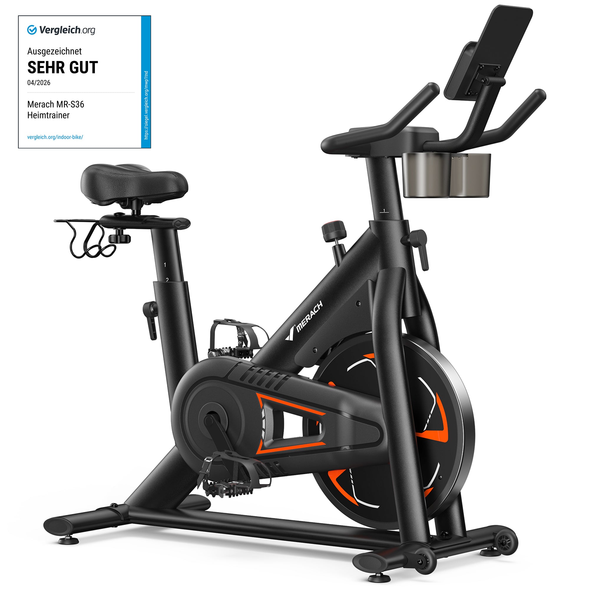 Merach S36L2 Heimtrainer Fahrrad Schwarz