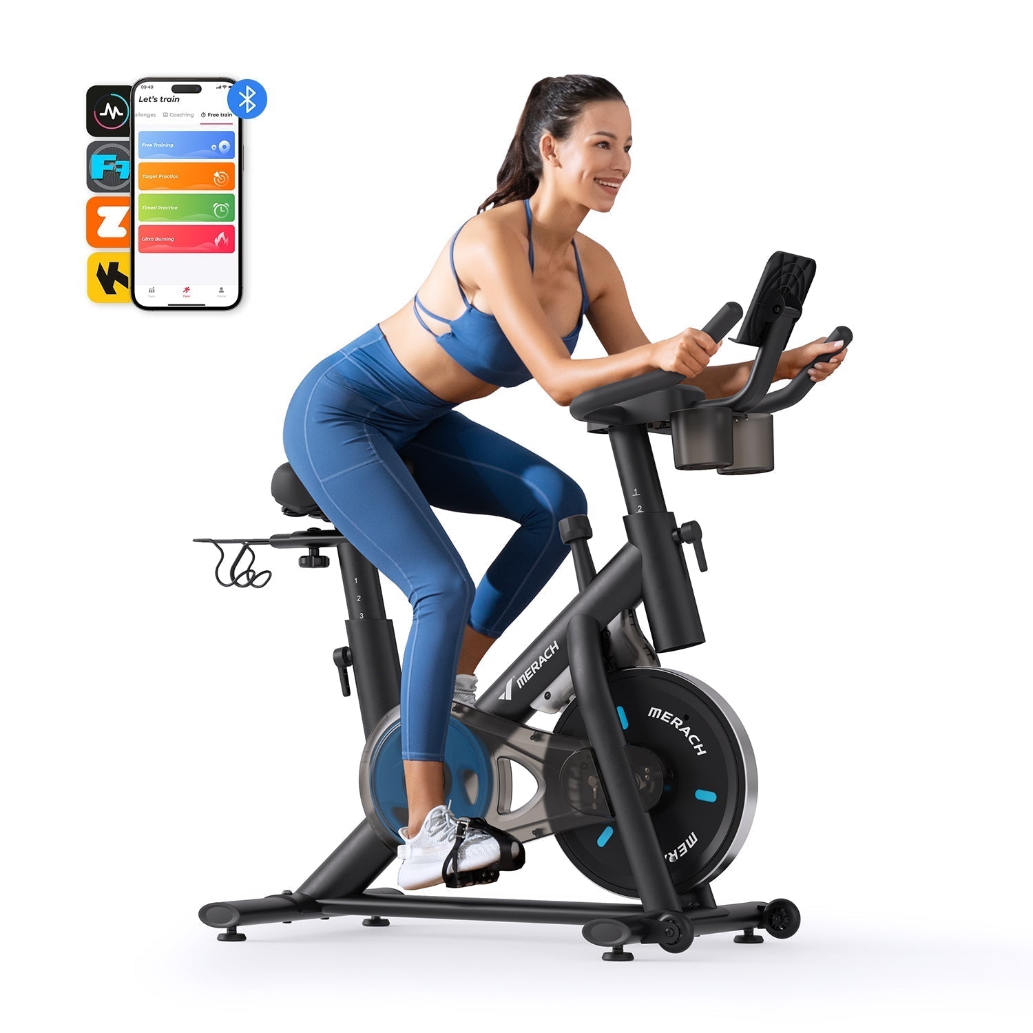 Merach S26B2 Magnetisches Indoor-Bike mit Hantelablage – Ideal fürs Training zu Hause