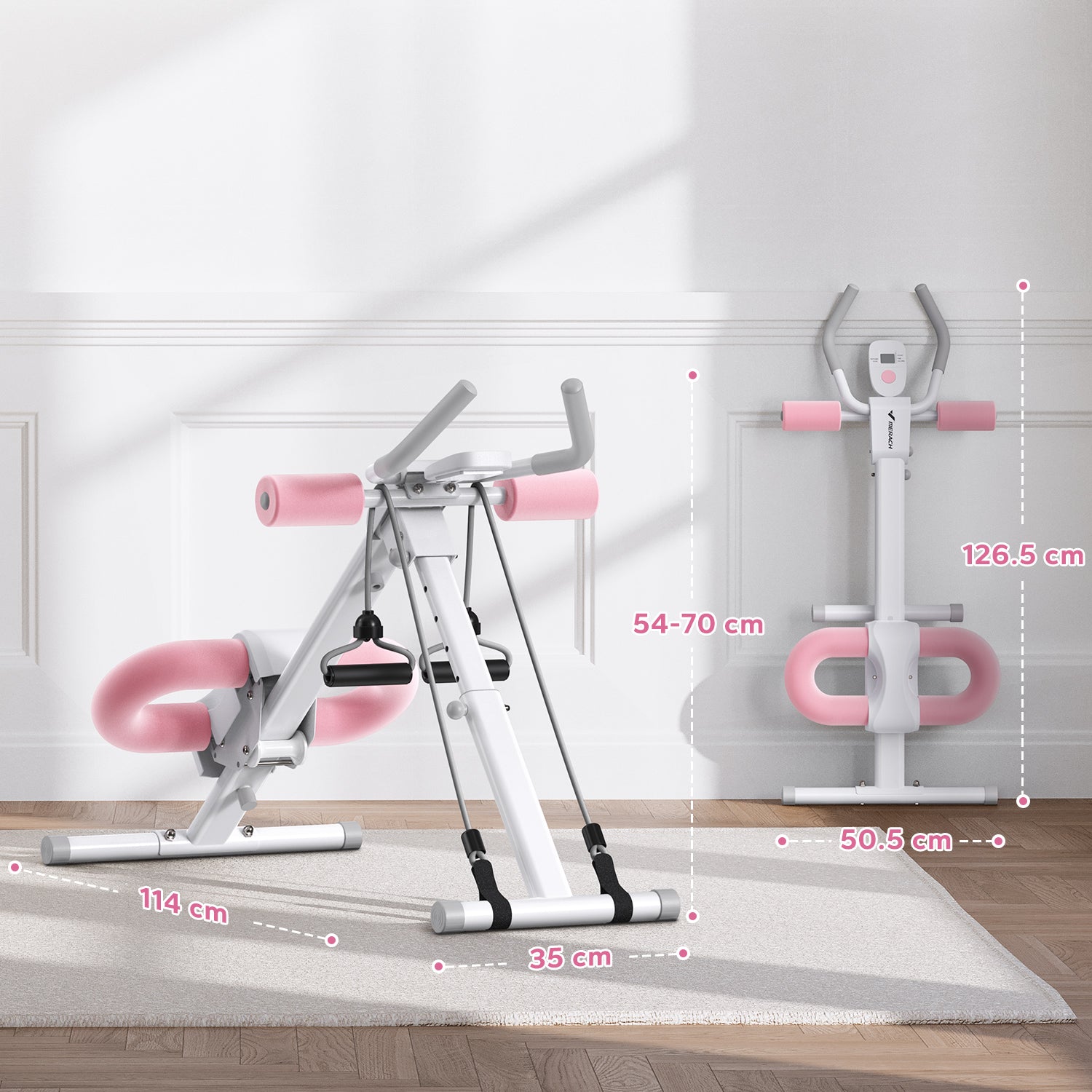 Merach 2314W2 Verstellbarer Bauchtrainer