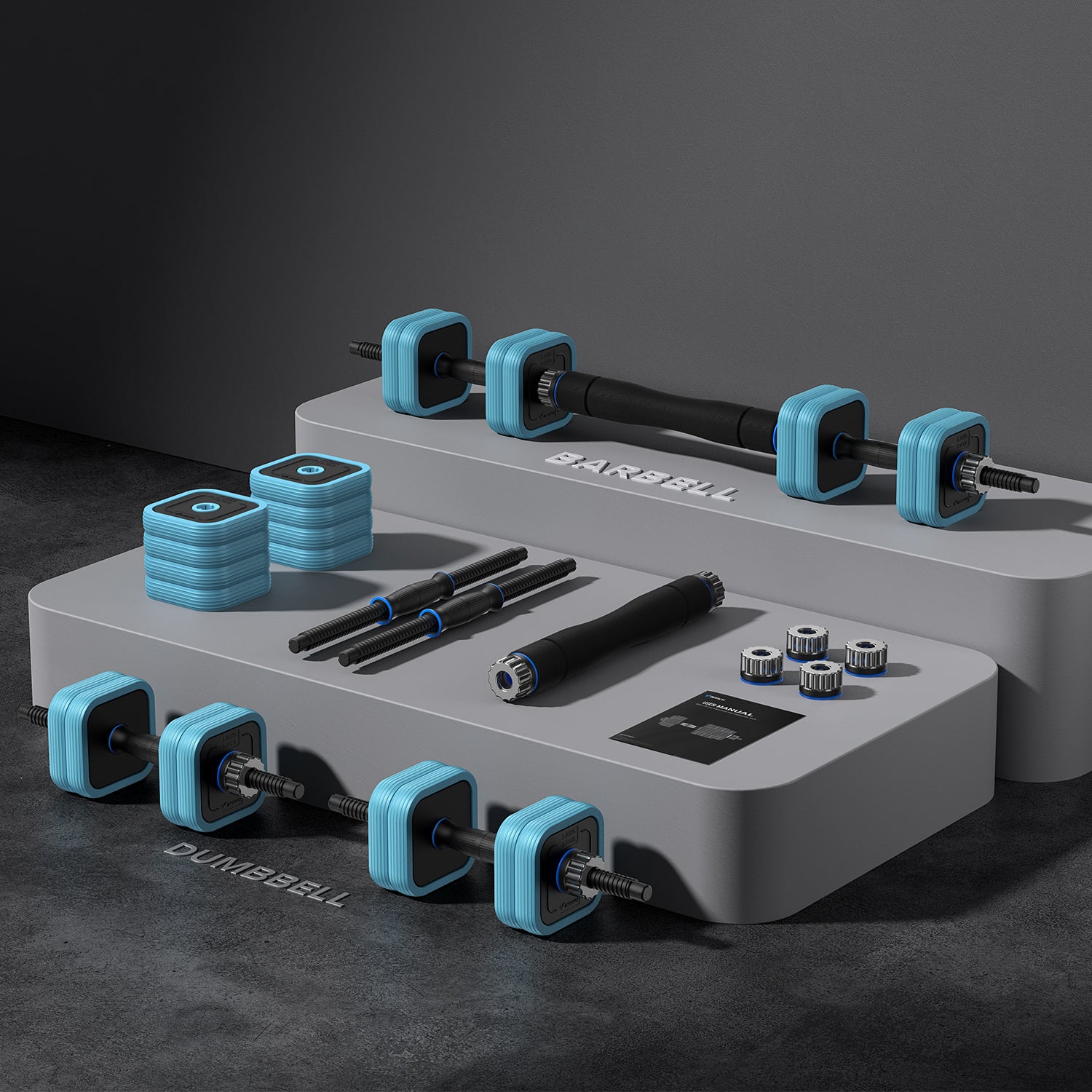 Merach Adjustable Dumbbells 10KG 2382B1