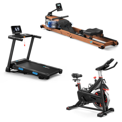 Familienpaket Laufband, Rudergerät & Heimtrainer