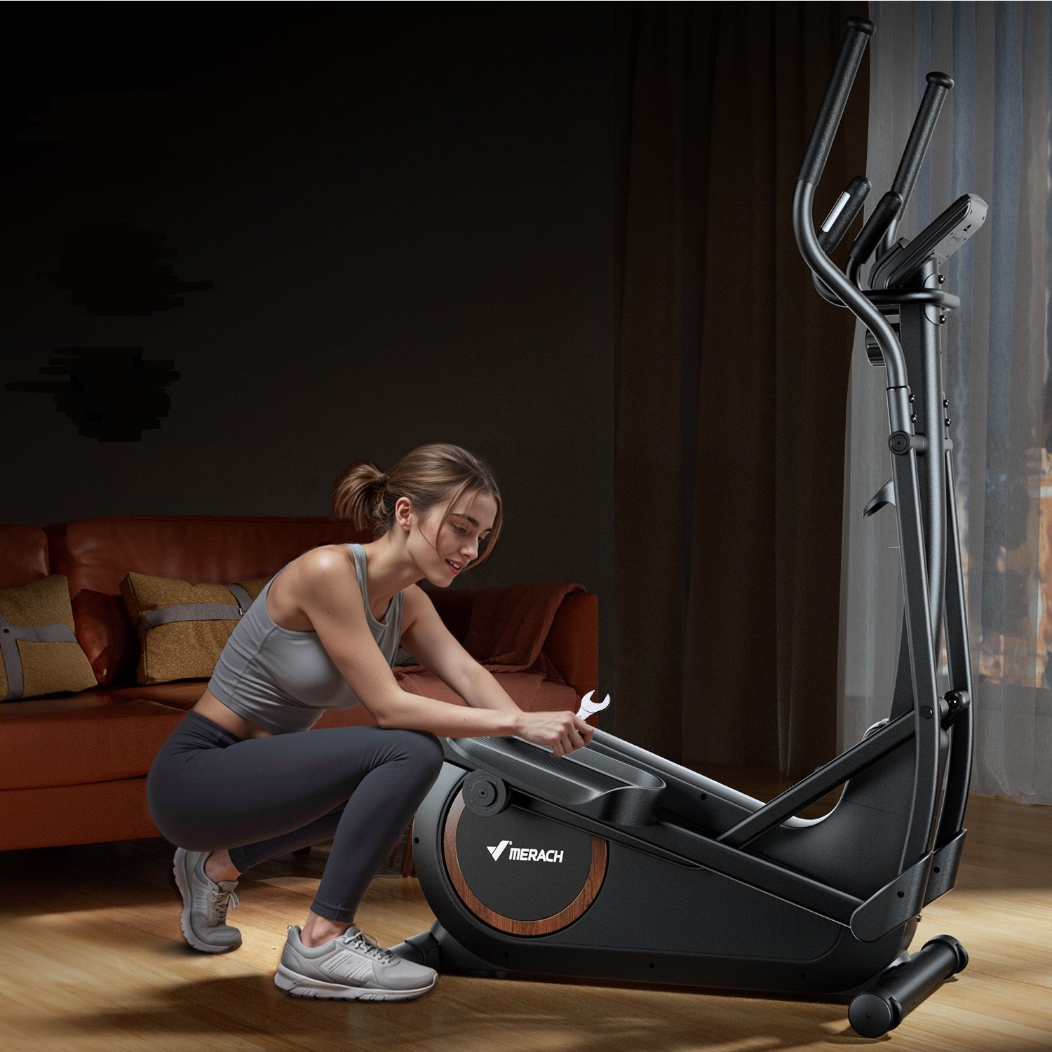 Merach E33B4 Crosstrainer mit 42 cm Schrittlänge
