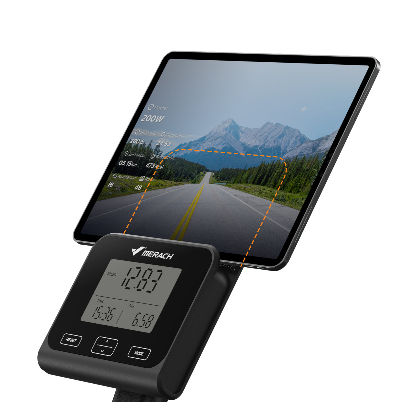 Merach S29R2 Heimtrainer mit automatischem Widerstand und Selbstantrieb