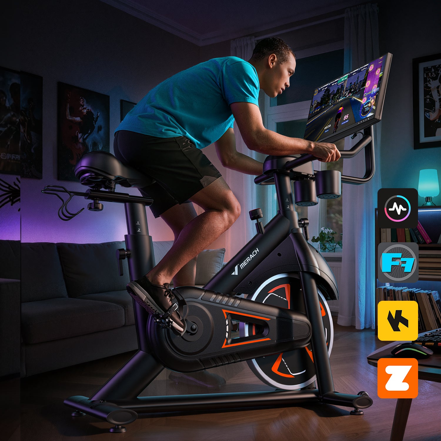 Merach S36B5 Heimtrainer Fahrrad mit HD-Bildschirm