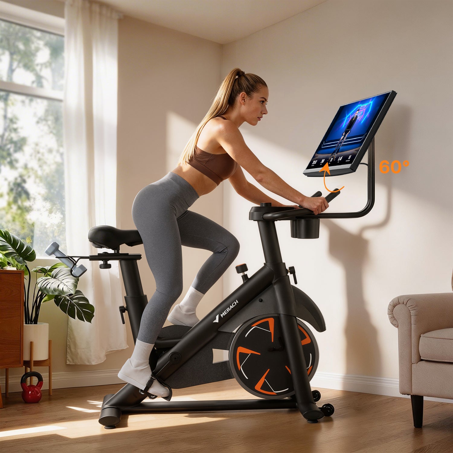 Merach S36B5 Heimtrainer Fahrrad mit HD-Bildschirm